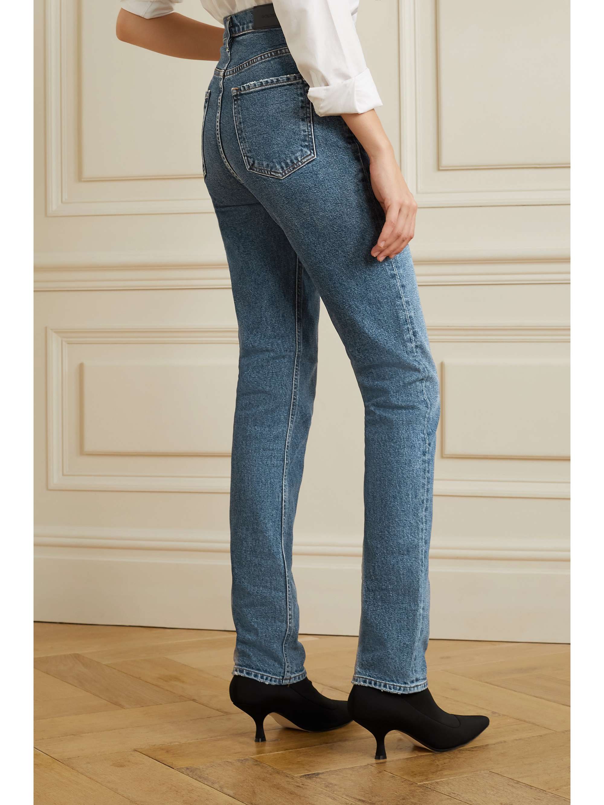 GOLDSIGN Lawler high-rise slim-leg jeans