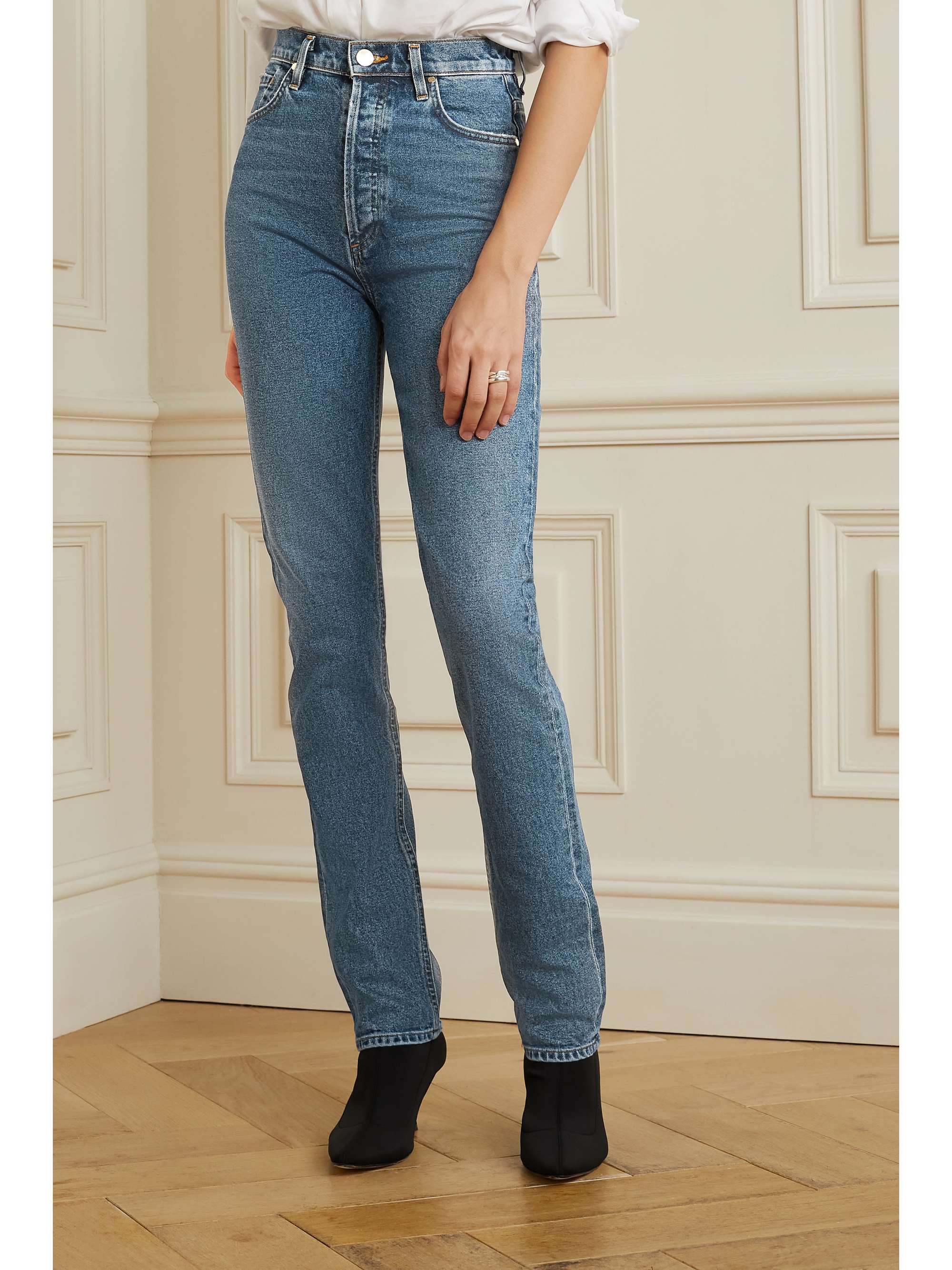 GOLDSIGN Lawler high-rise slim-leg jeans