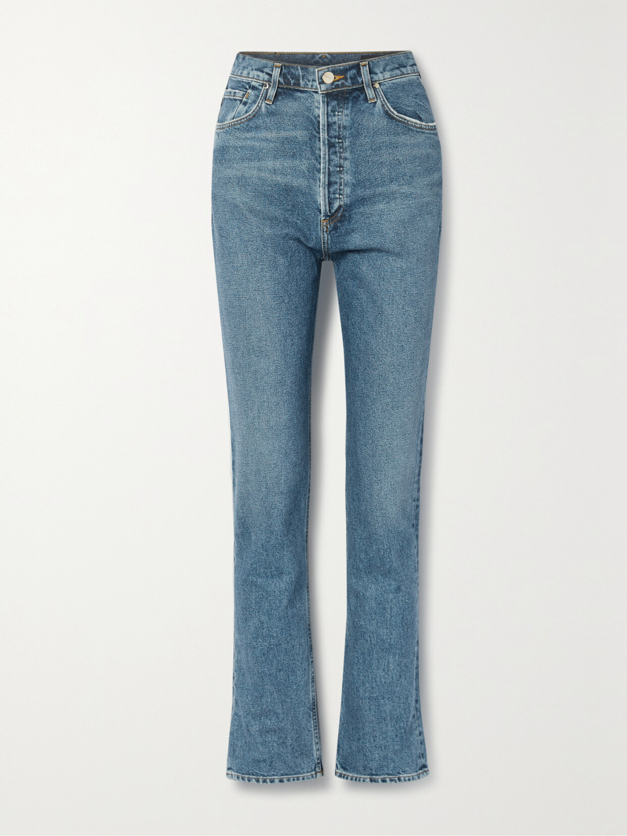 GOLDSIGN Lawler High-rise Slim-leg Jeans - Blue