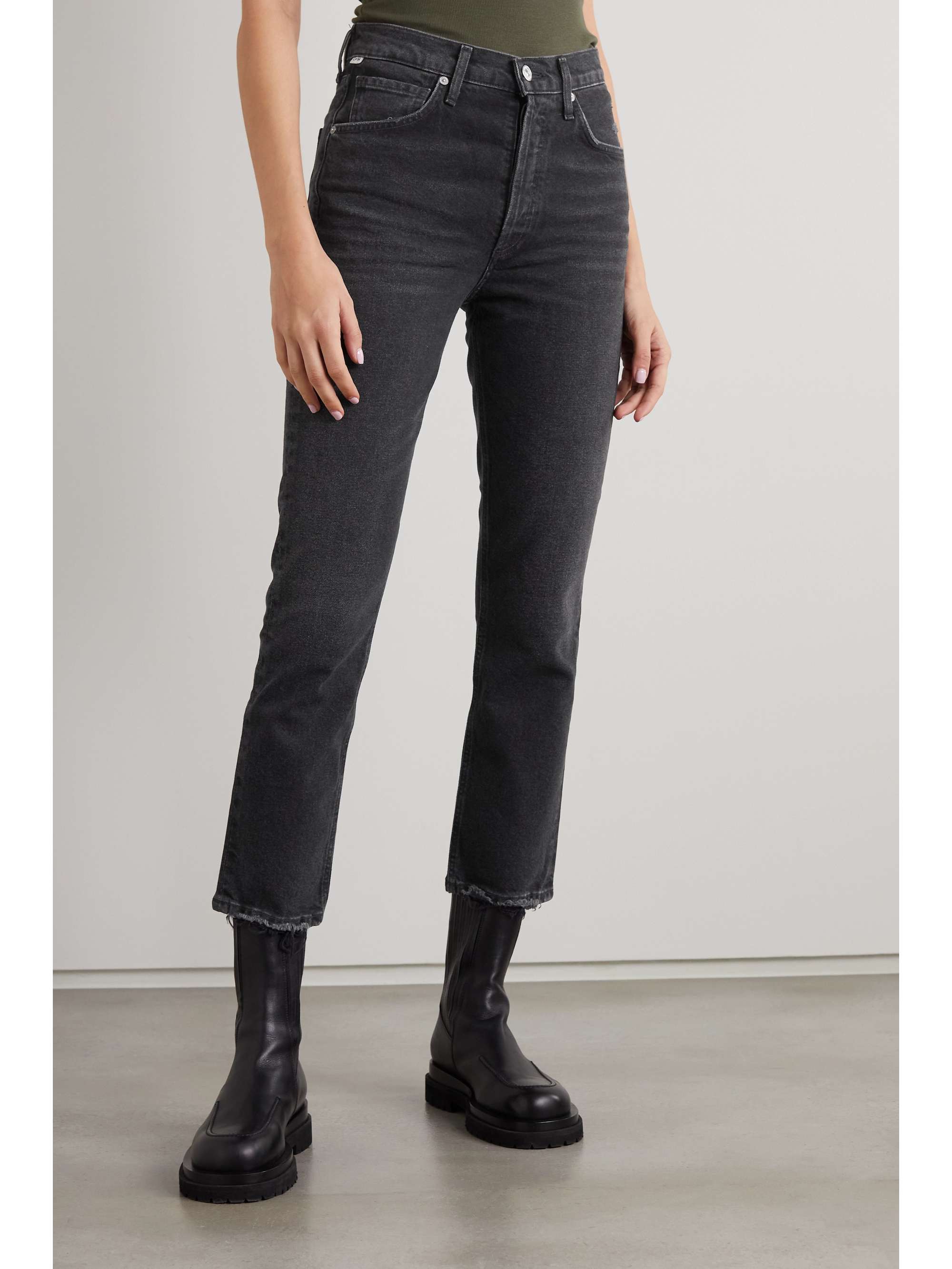 CITIZENS OF HUMANITY Jolene cropped cotton-corduroy straight-leg pants