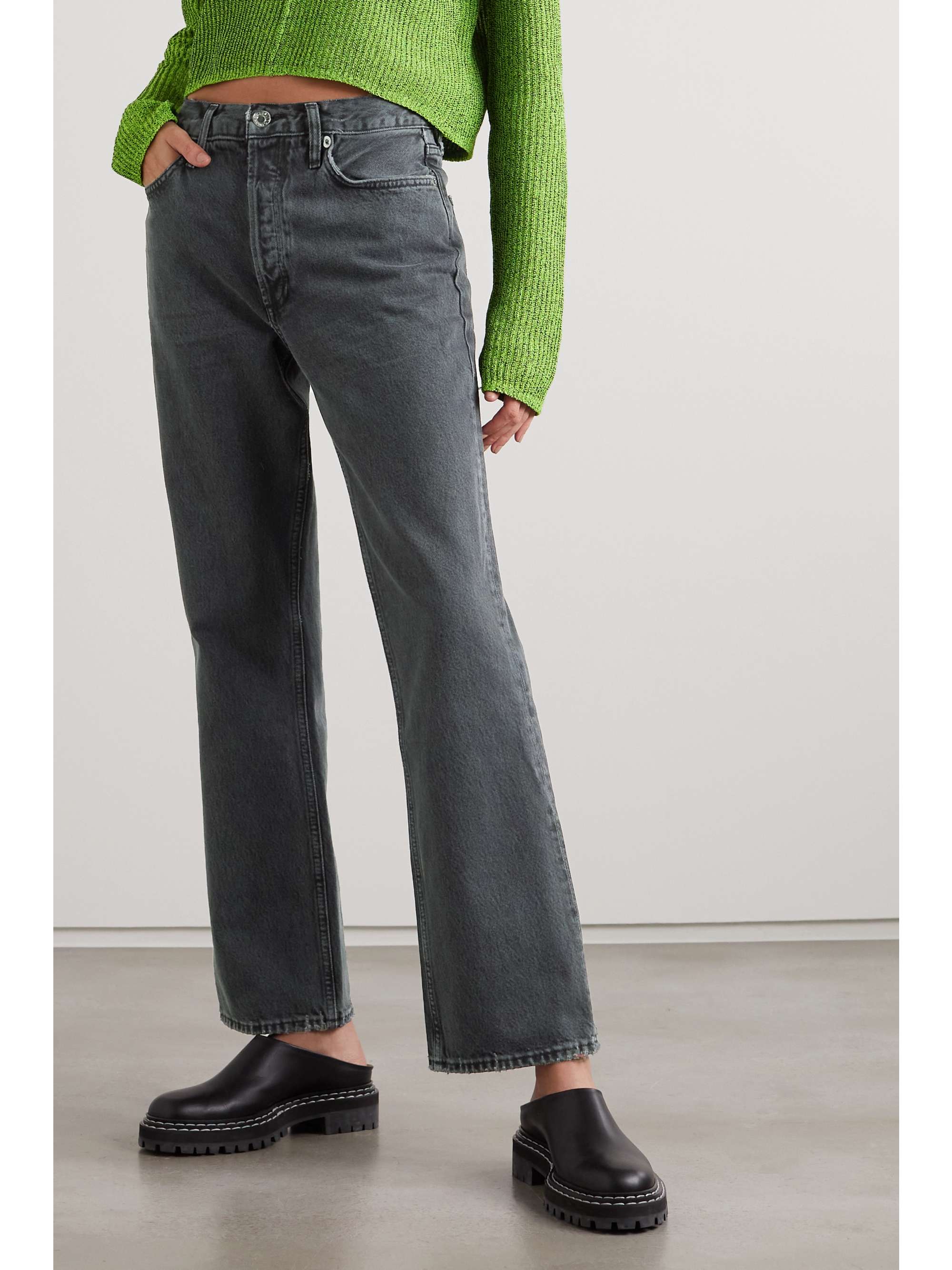 AGOLDE + NET SUSTAIN Mid Rise Relaxed Boot organic jeans