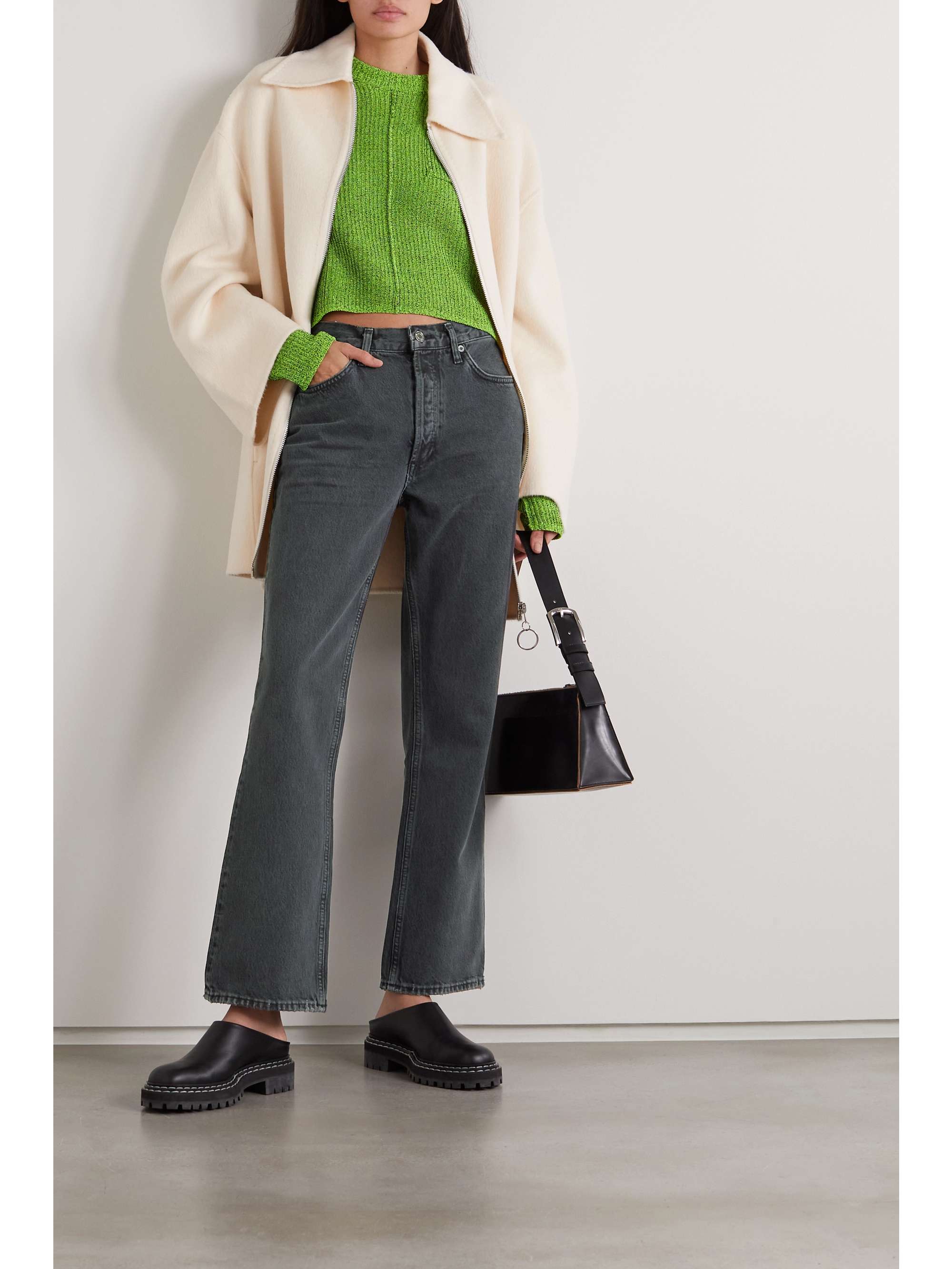 AGOLDE + NET SUSTAIN Mid Rise Relaxed Boot organic jeans