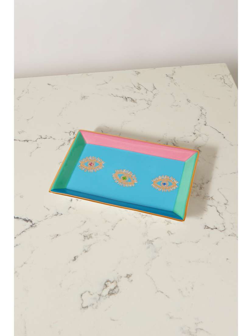 Suzanne Kalan + Jonathan Adler Porcelain Jewelry Tray