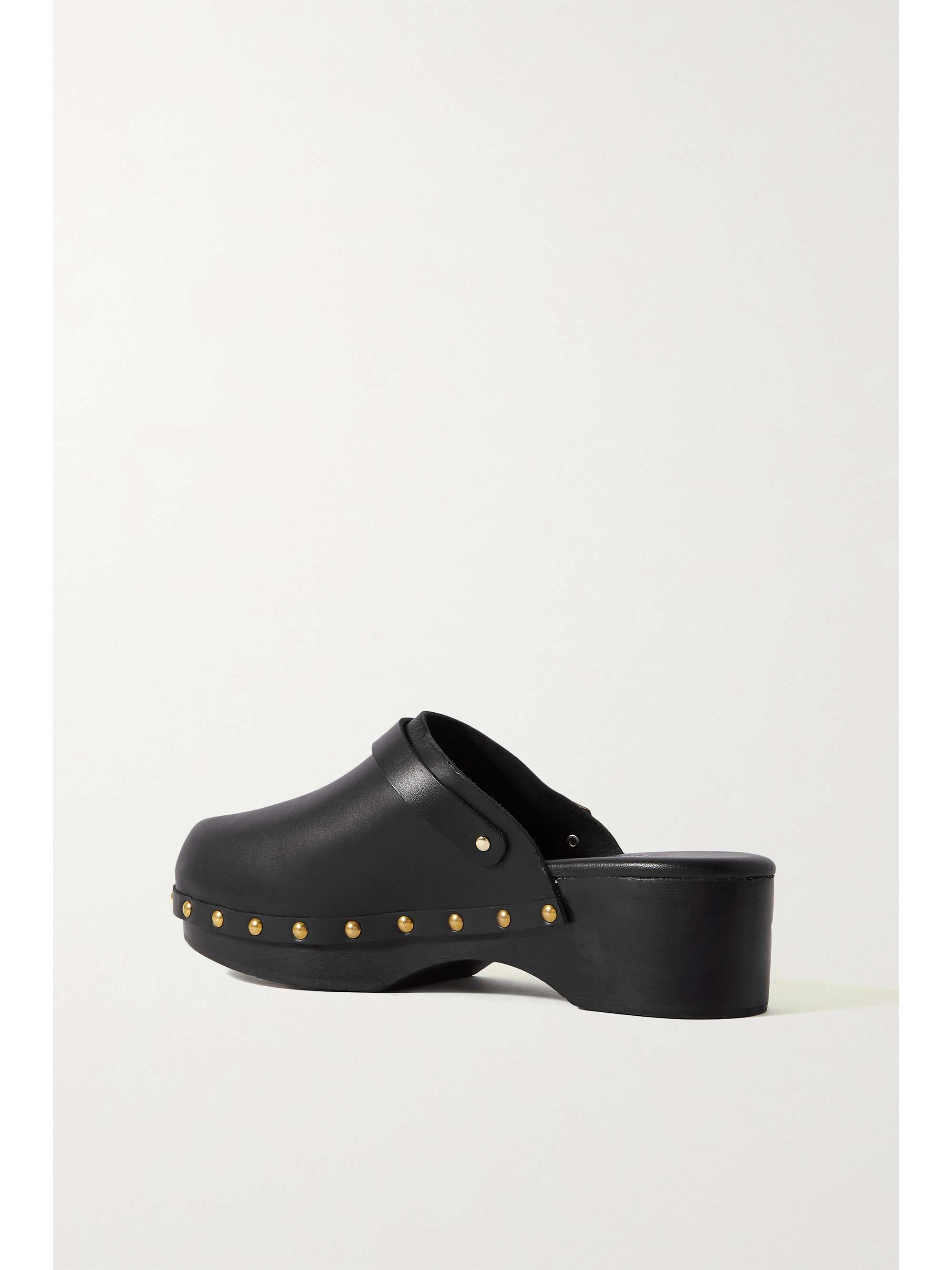 ANCIENT GREEK SANDALS Classic studded suede platform clogs
