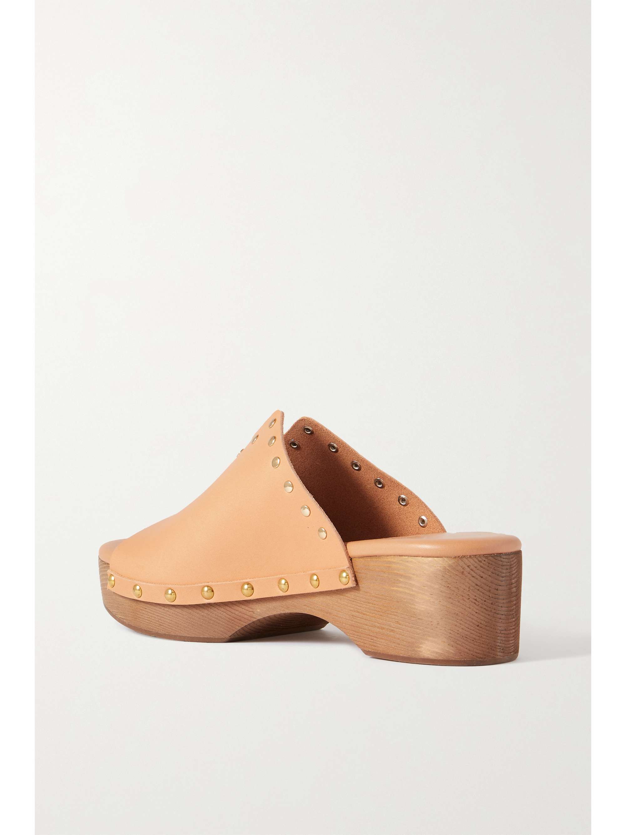 ANCIENT GREEK SANDALS Sagini leather platform clogs