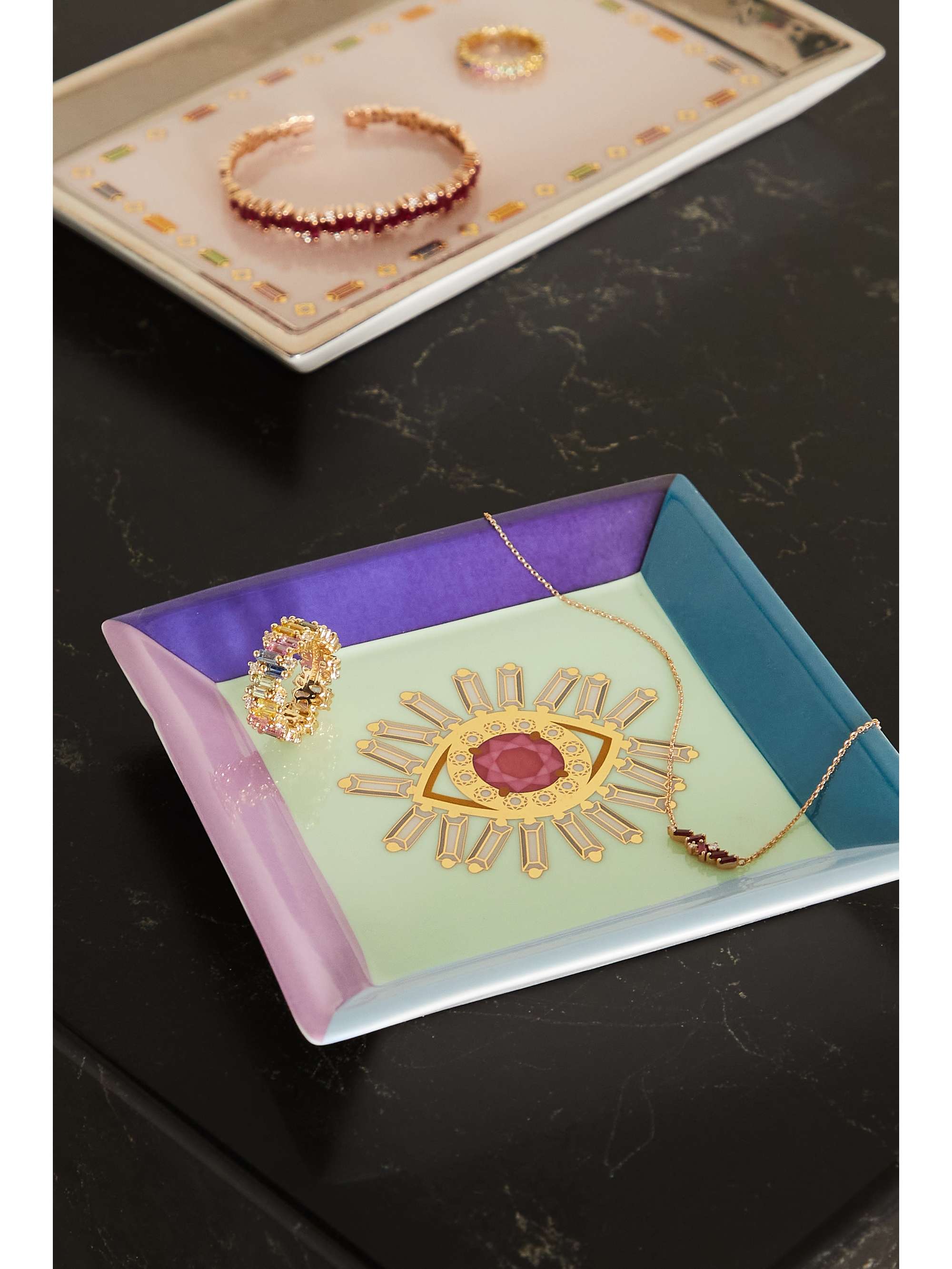 SUZANNE KALAN Coupelle à bijoux en porcelaine x Jonathan Adler