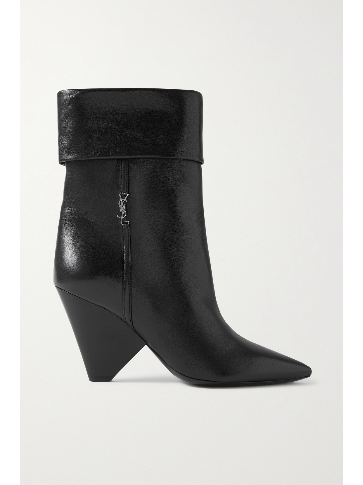 Saint Laurent Niki 85mm Cone-heel Boots In Black