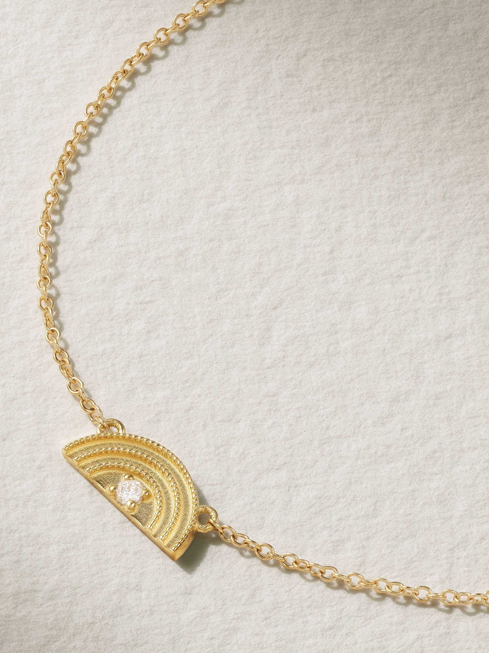 ANDREA FOHRMAN 14-karat gold diamond bracelet