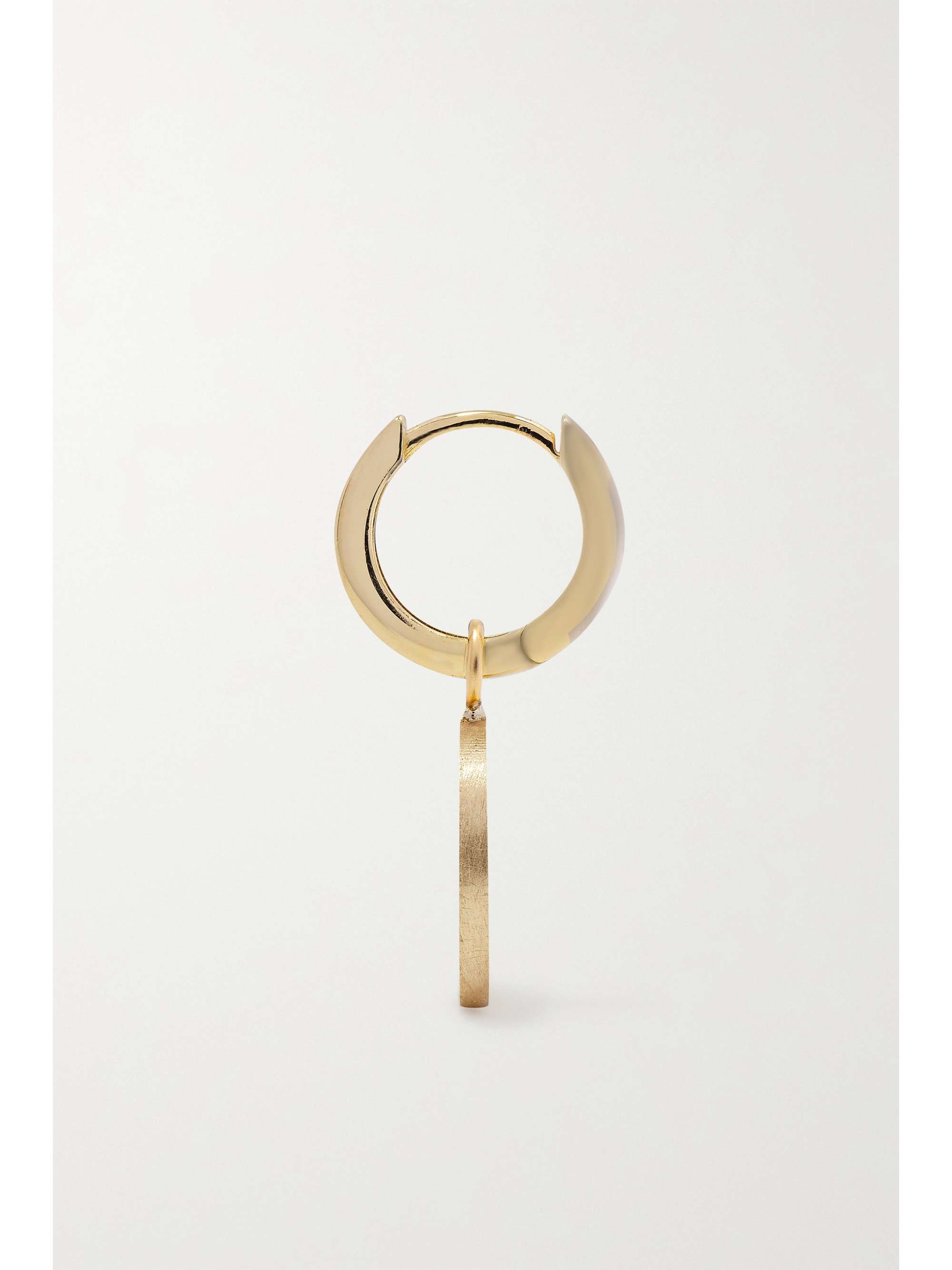 ANDREA FOHRMAN 18-karat gold diamond single hoop earring