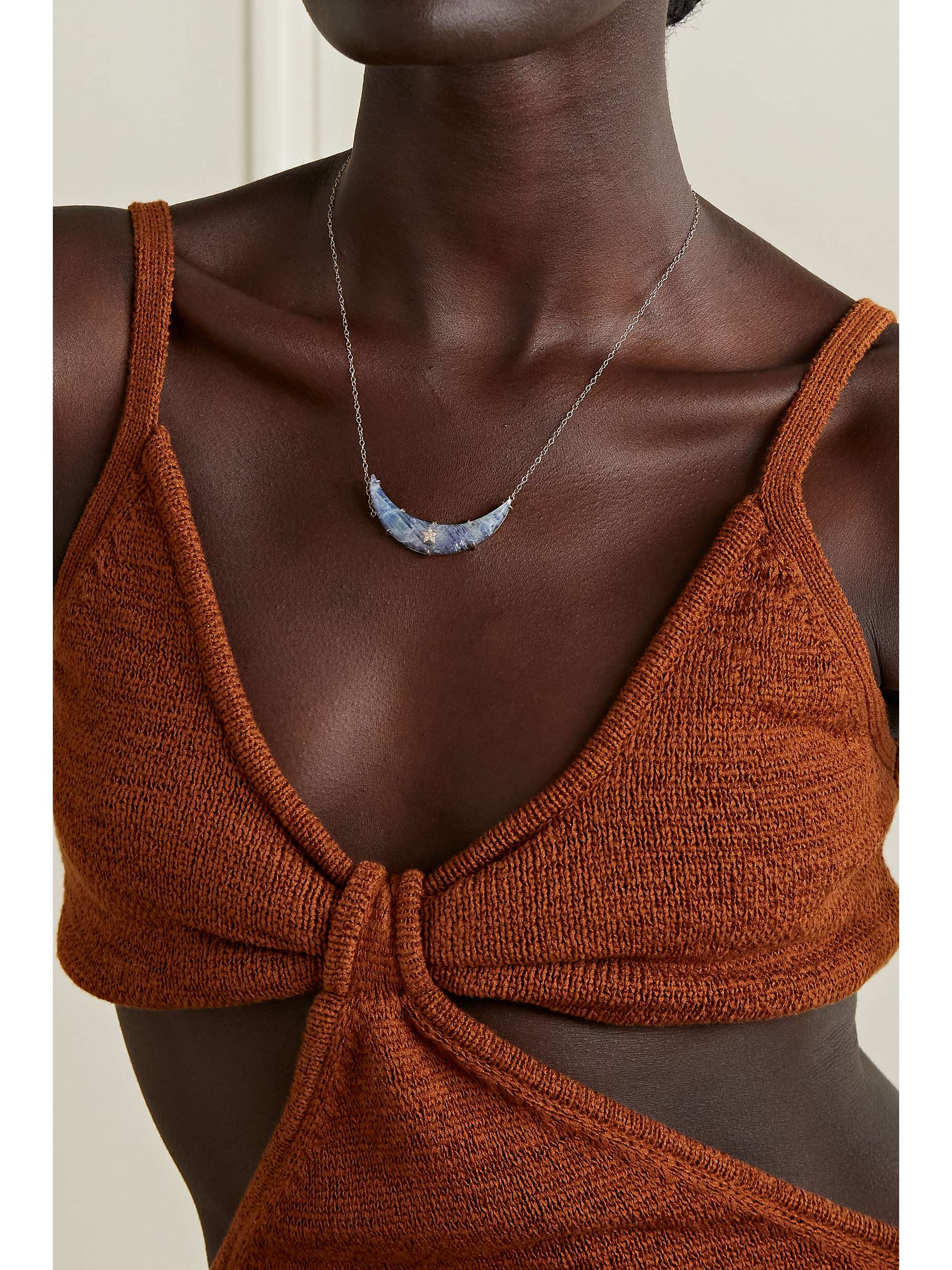 ANDREA FOHRMAN 14-karat gold multi-stone doublet necklace