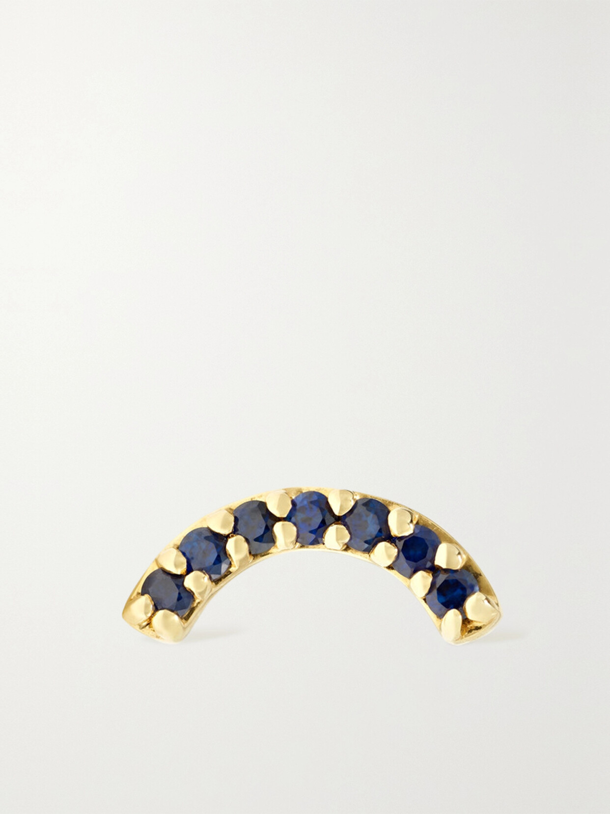 Andrea Fohrman - 14-karat Gold Sapphire Earring - Blue