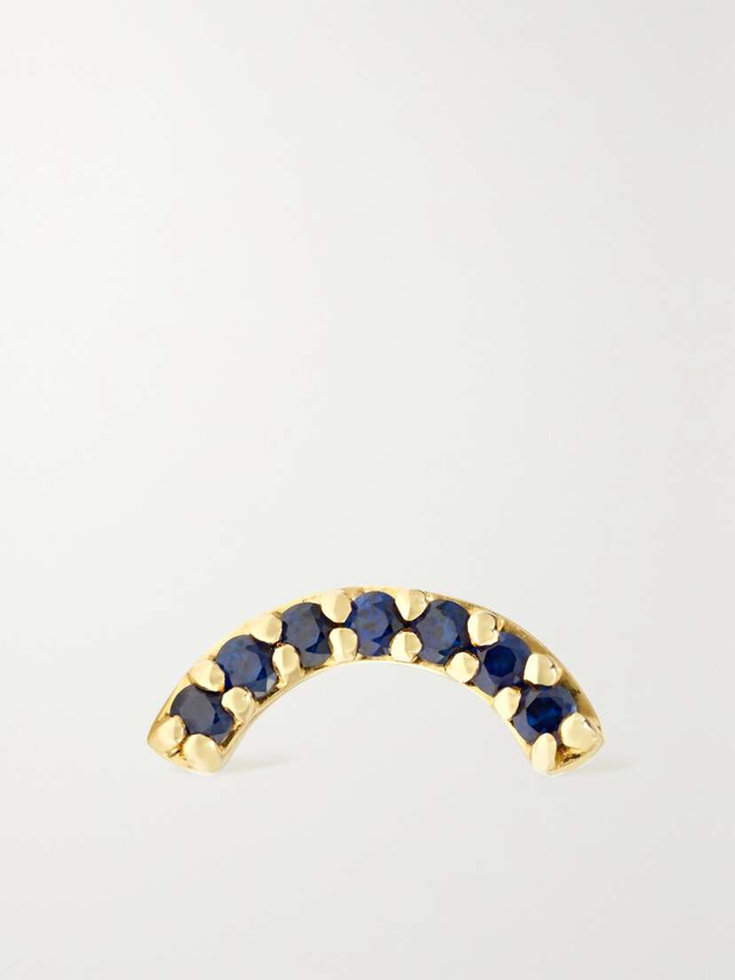 Andrea Fohrman 14-karat Gold Sapphire Earring