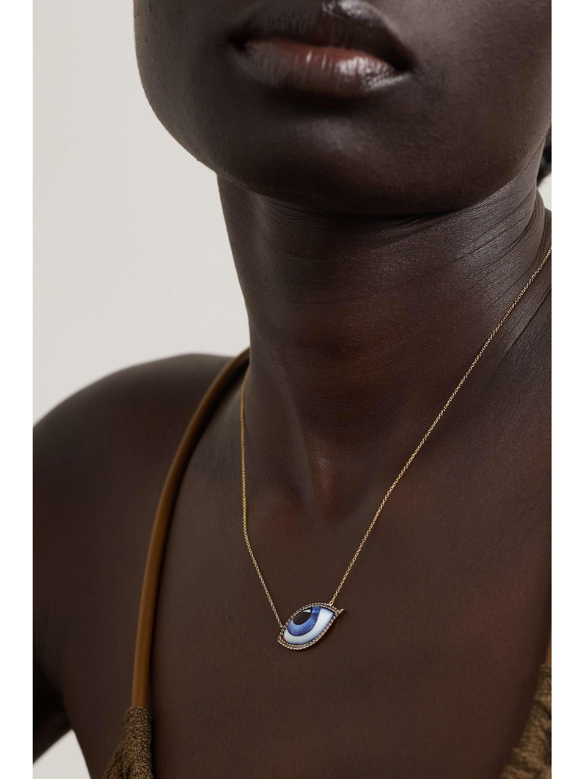 14-karat gold, enamel, diamond 