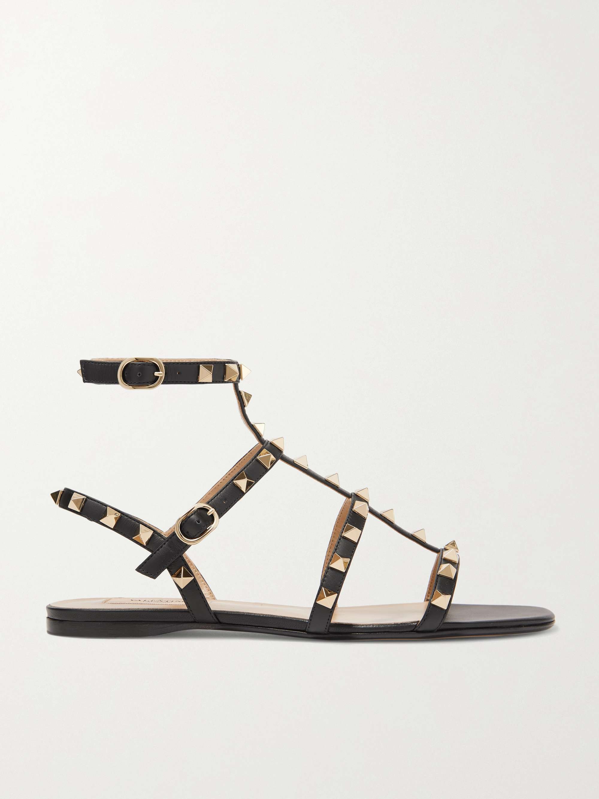 valentino rockstud leather sandals