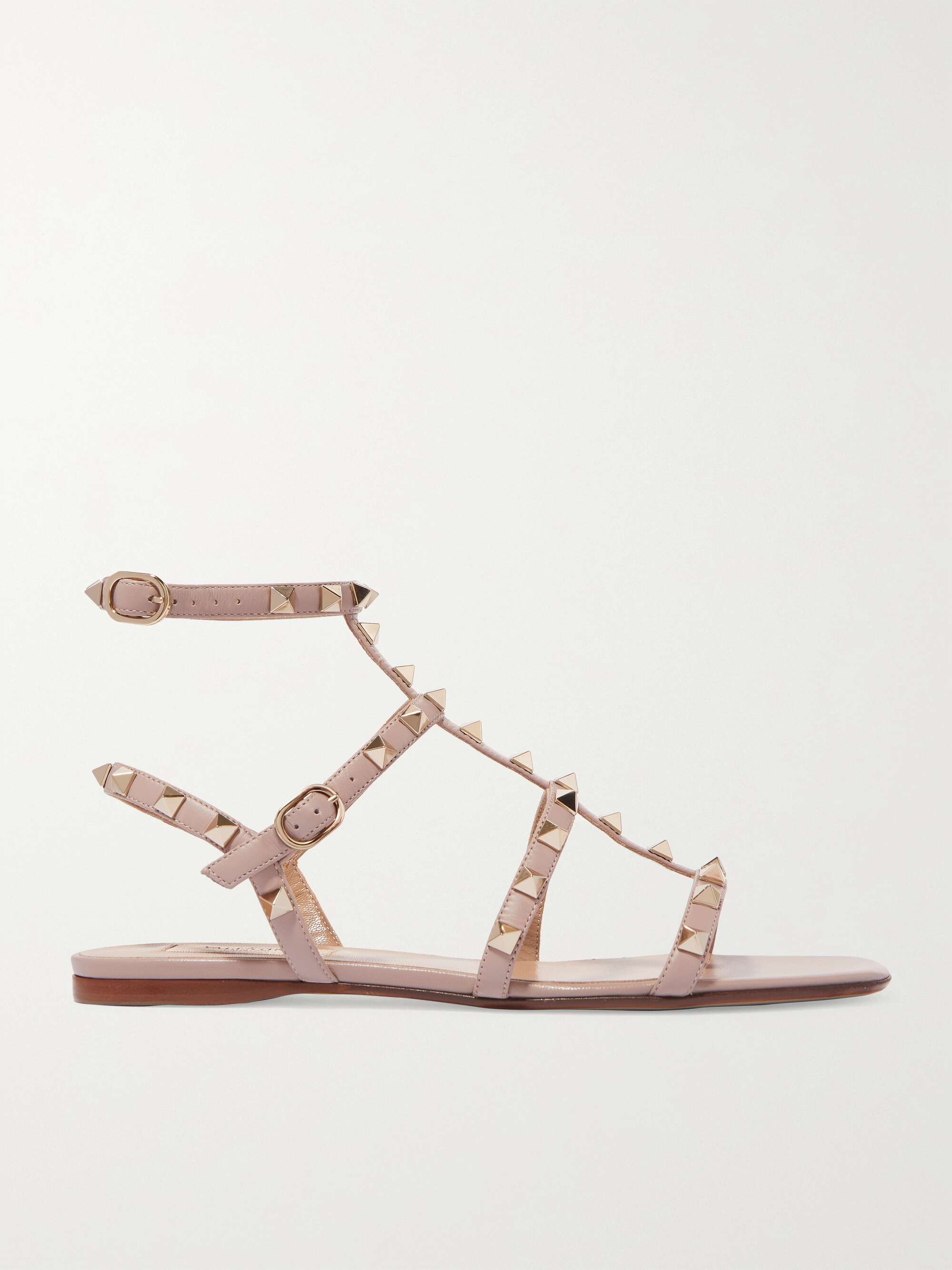 VALENTINO GARAVANI Rockstud leather sandals | NET-A-PORTER