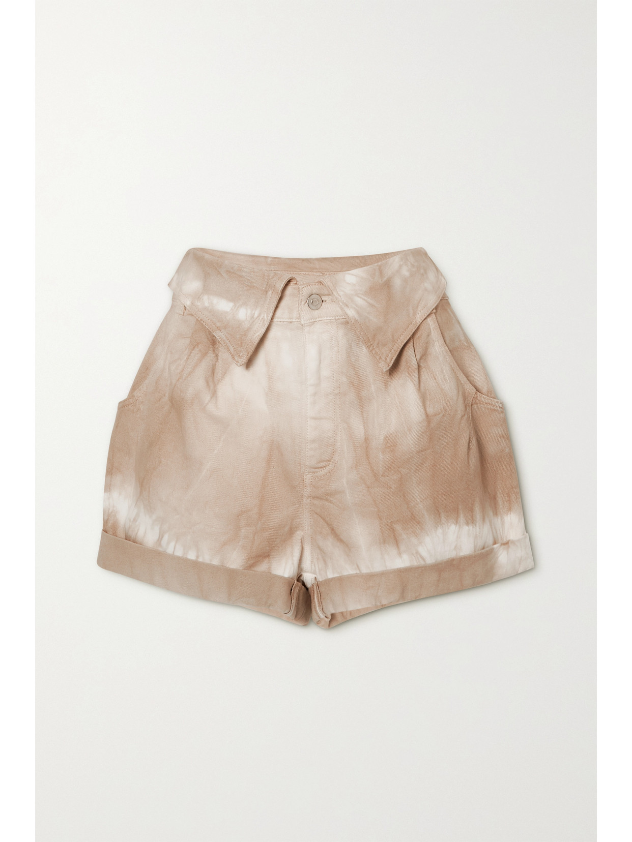 Stella Mccartney Bamboo Safari Tie Dye Short In Brown