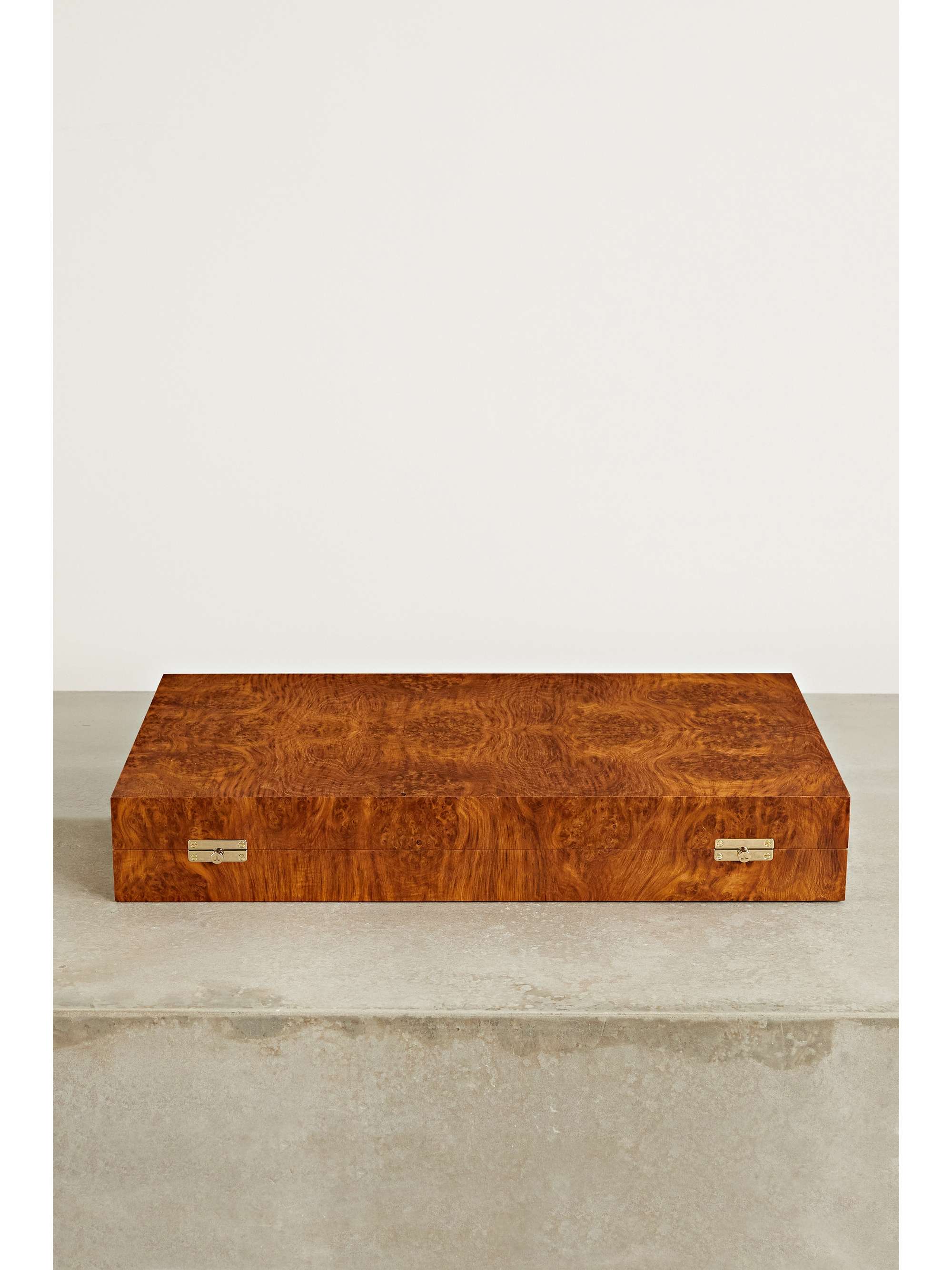 ALEXANDRA LLEWELLYN Tulip Travel textured-leather backgammon set