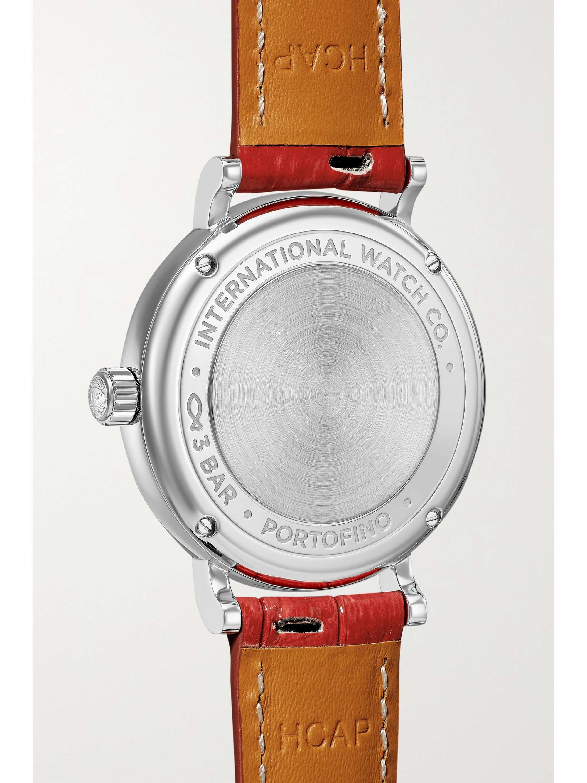 IWC SCHAFFHAUSEN Portofino Automatic 34mm stainless steel, alligator and diamond watch