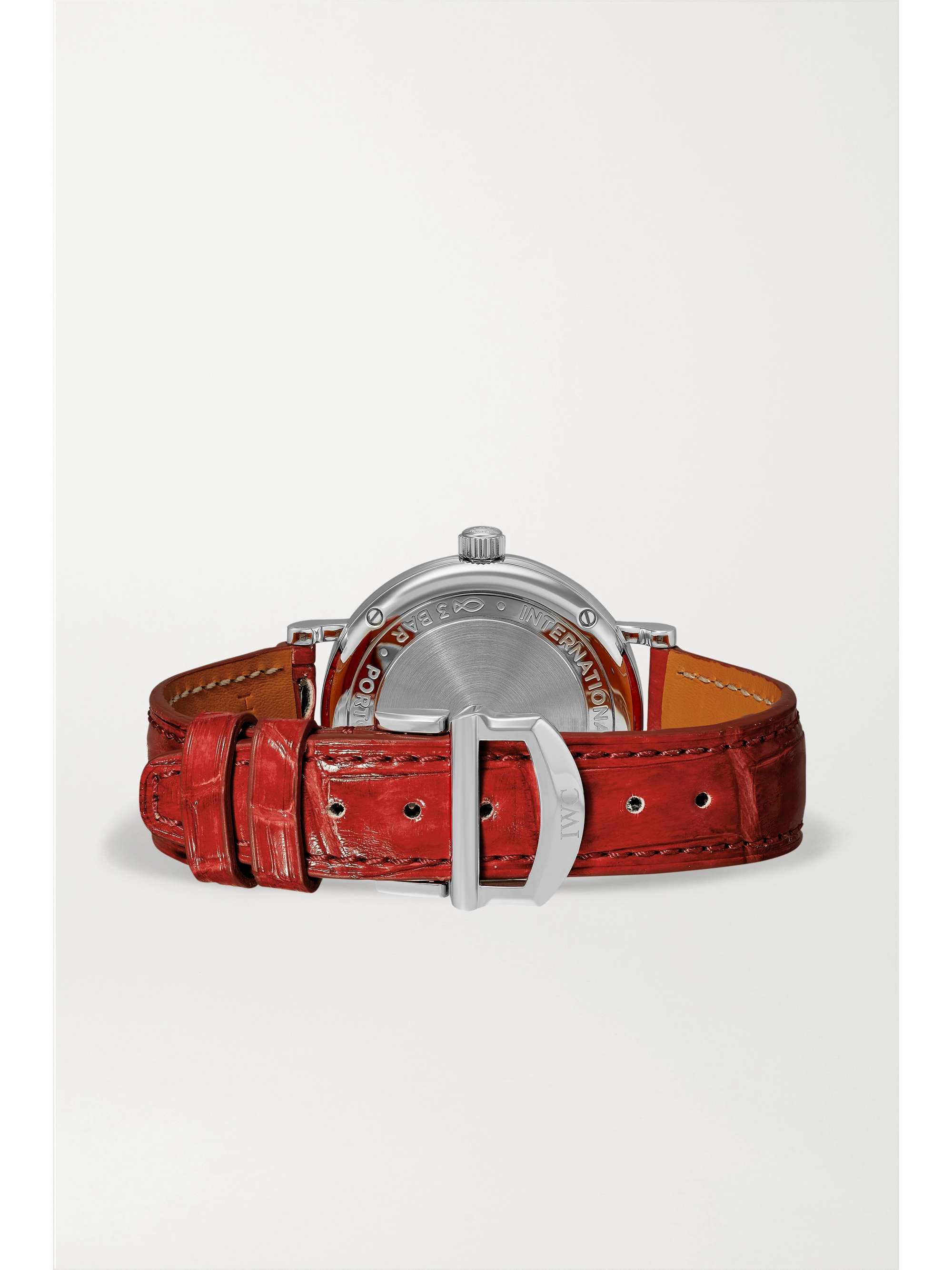 IWC SCHAFFHAUSEN Portofino Automatic 34mm stainless steel, alligator and diamond watch