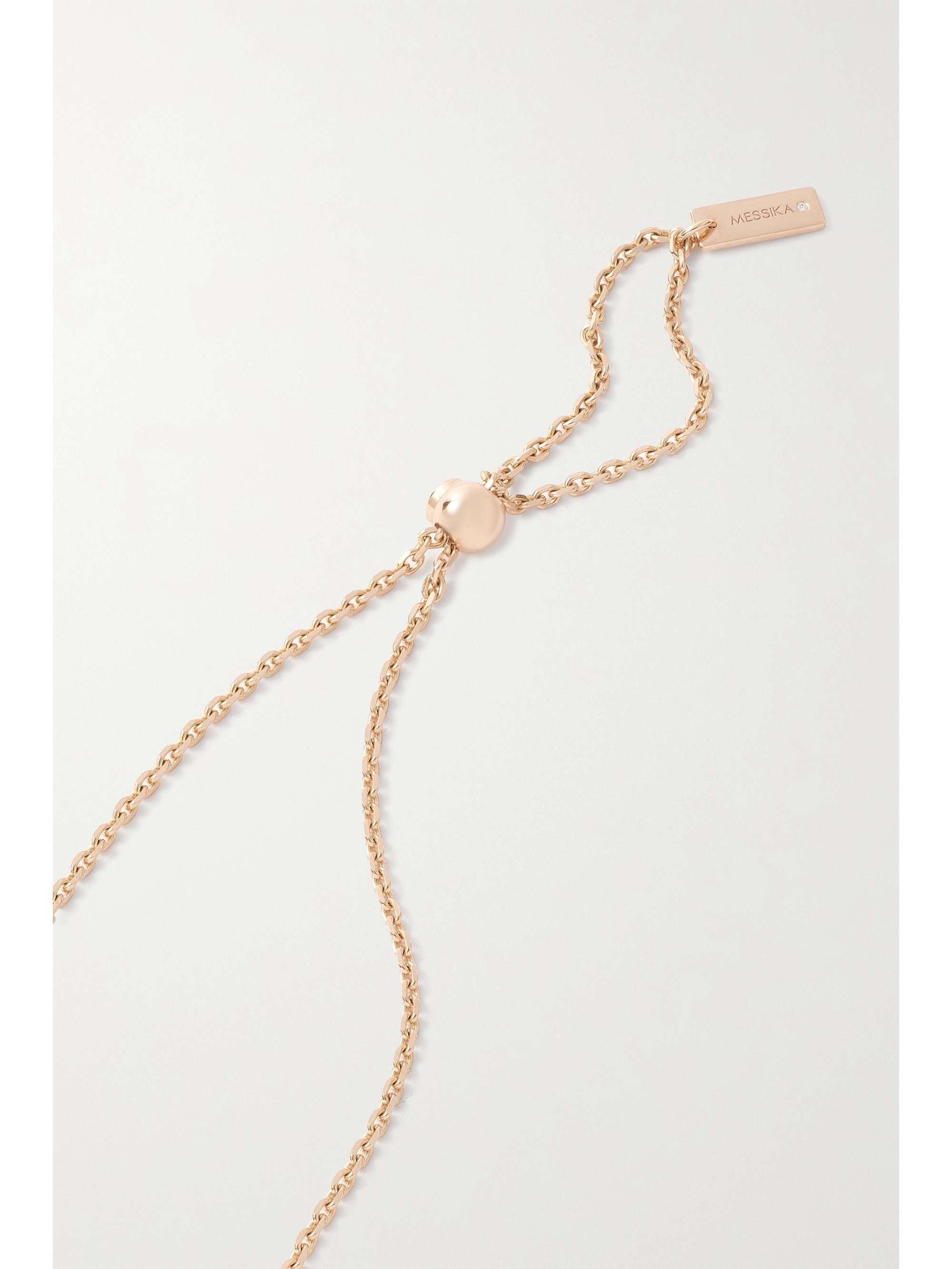 MESSIKA Lucky Move 18-karat rose gold, turquoise and diamond necklace