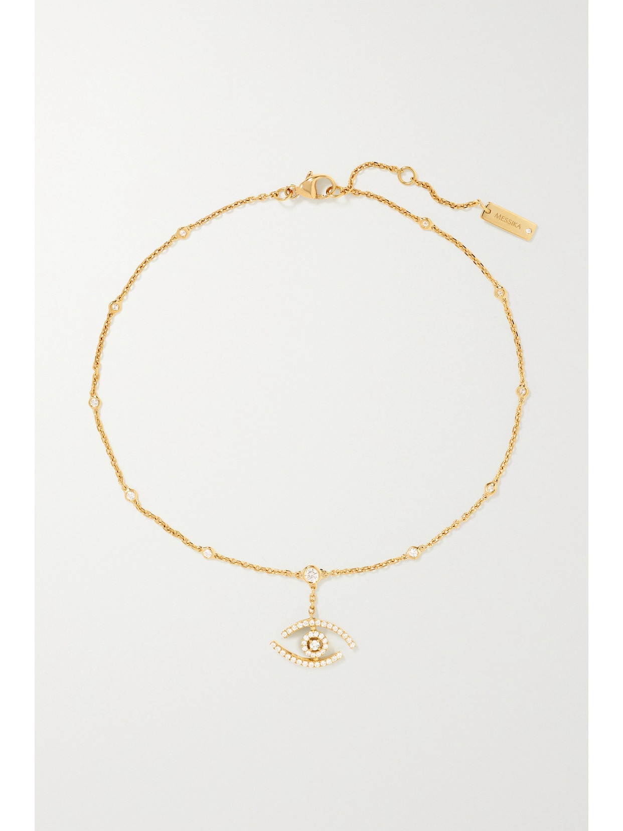 Messika Lucky Eye 18-karat Gold Diamond Anklet