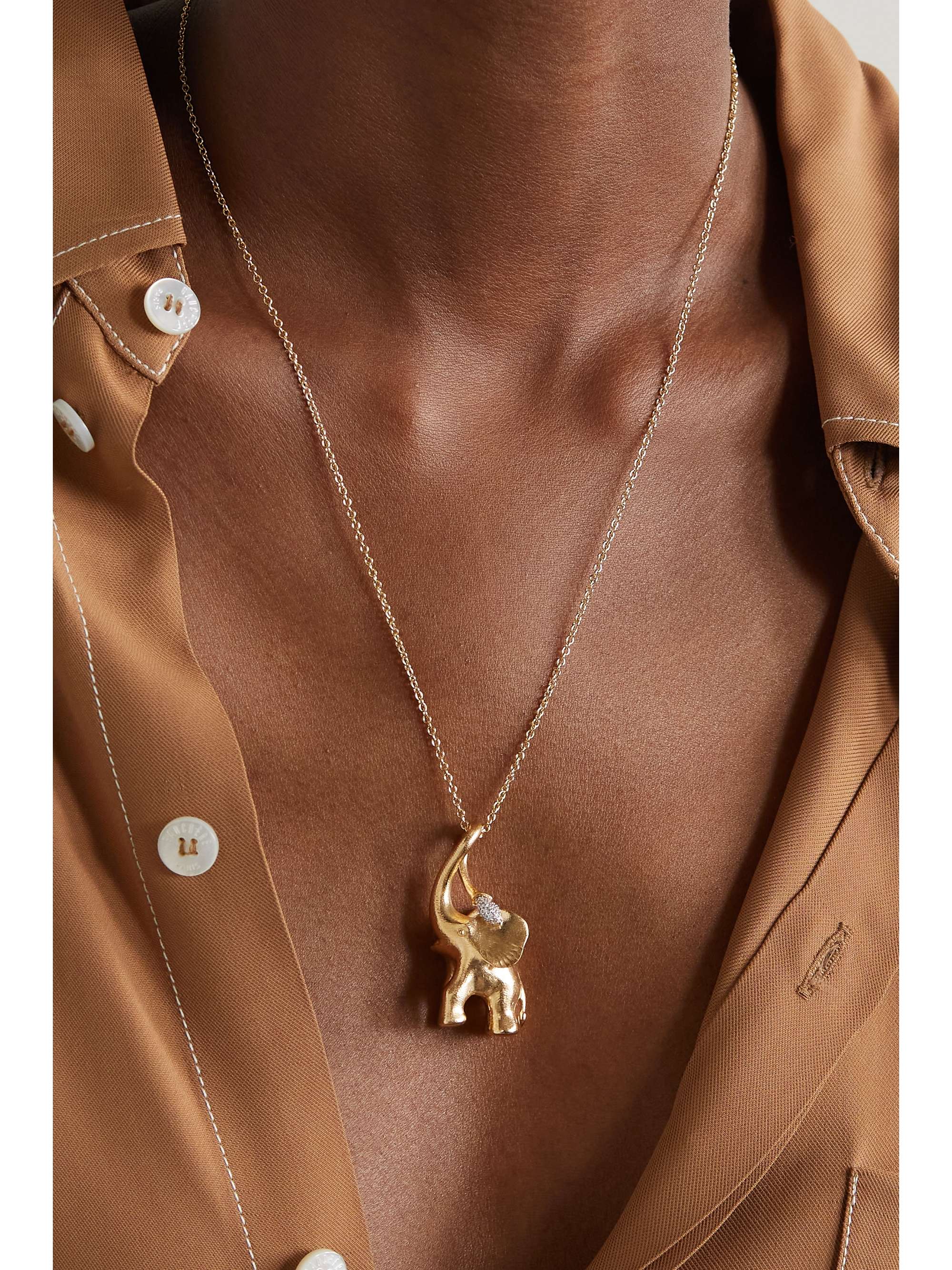 OLE LYNGGAARD COPENHAGEN My Little World 18-karat gold diamond necklace