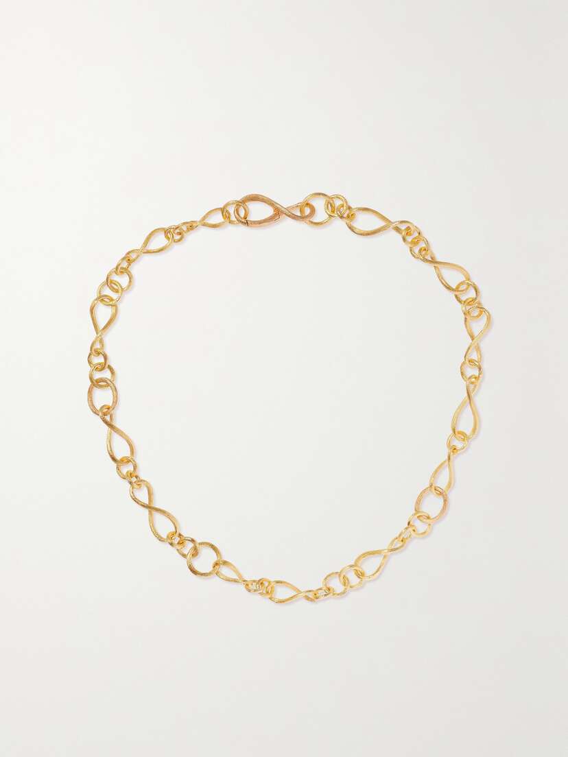 OLE LYNGGAARD COPENHAGEN Love Small 18-karat Yellow And Rose Gold Necklace
