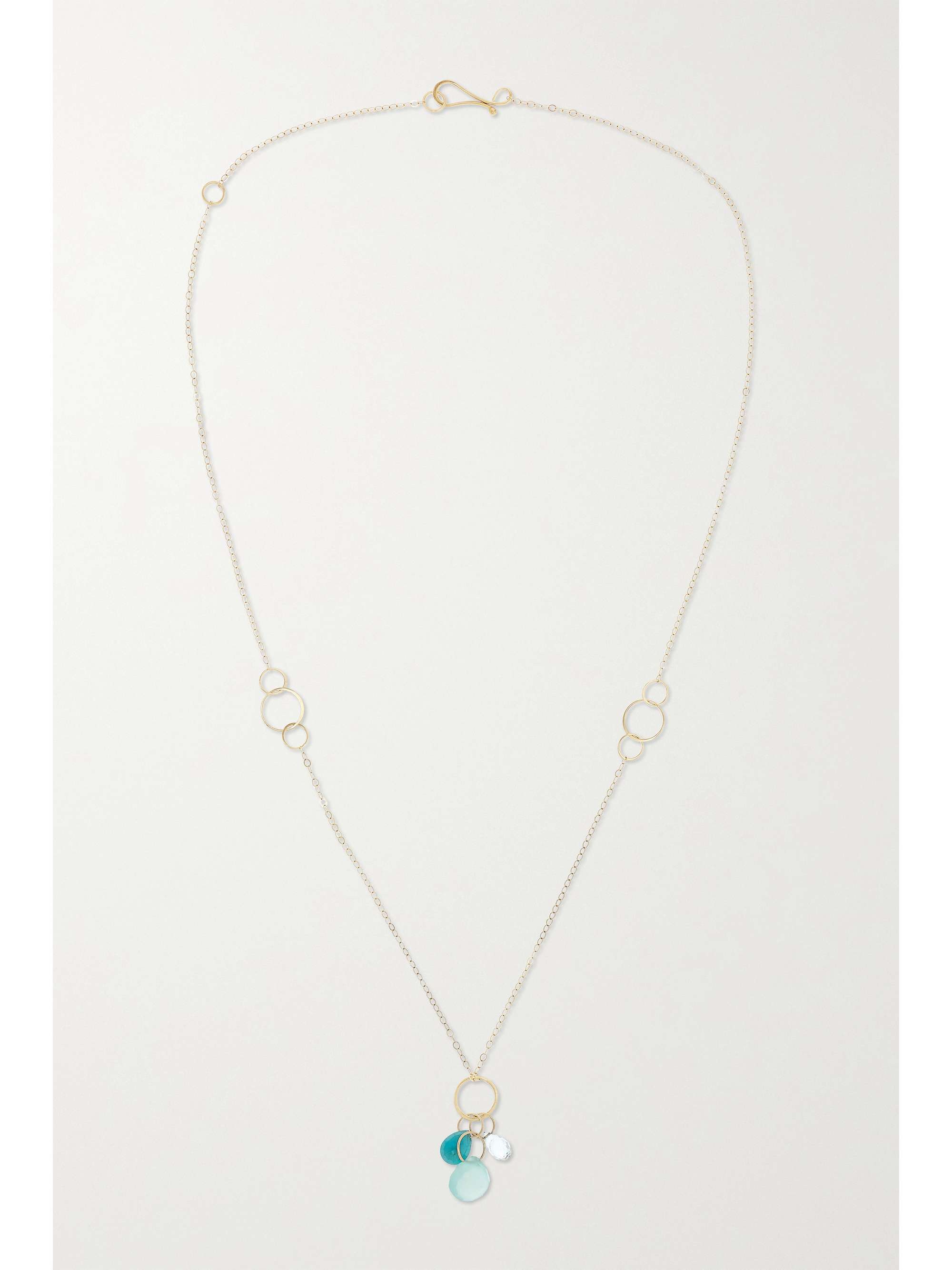 MELISSA JOY MANNING 14-karat recycled gold multi-stone necklace