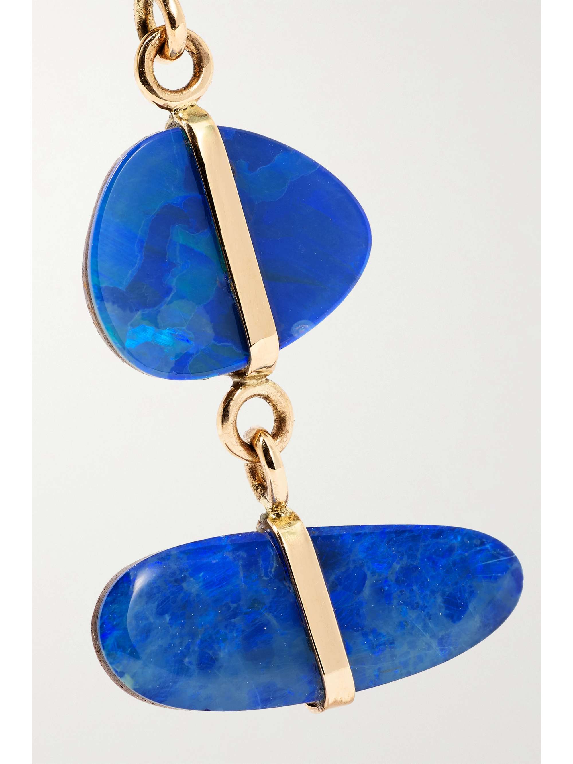 MELISSA JOY MANNING 14-karat recycled gold opal earrings