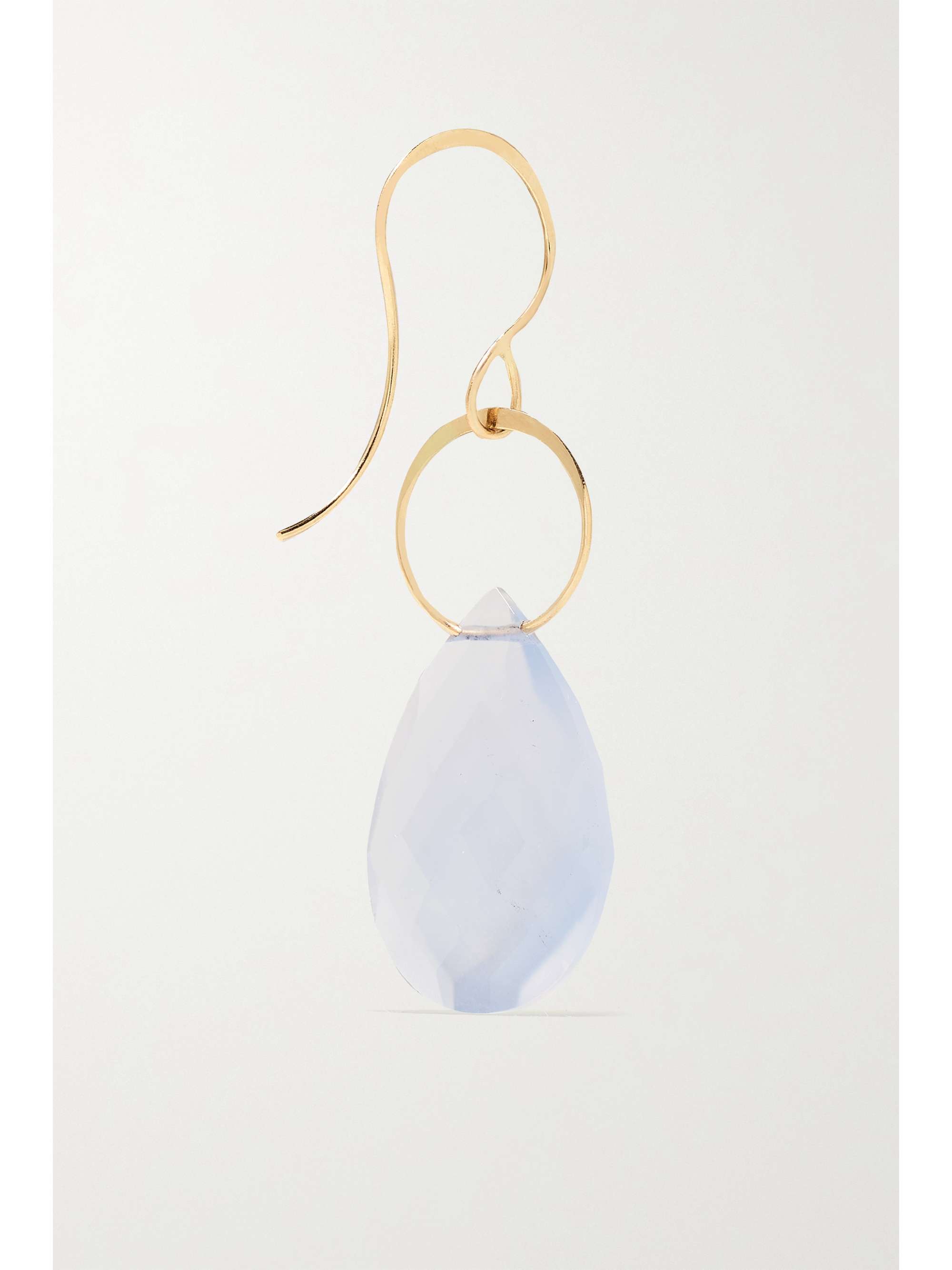 MELISSA JOY MANNING 14-karat recycled gold chalcedony earrings