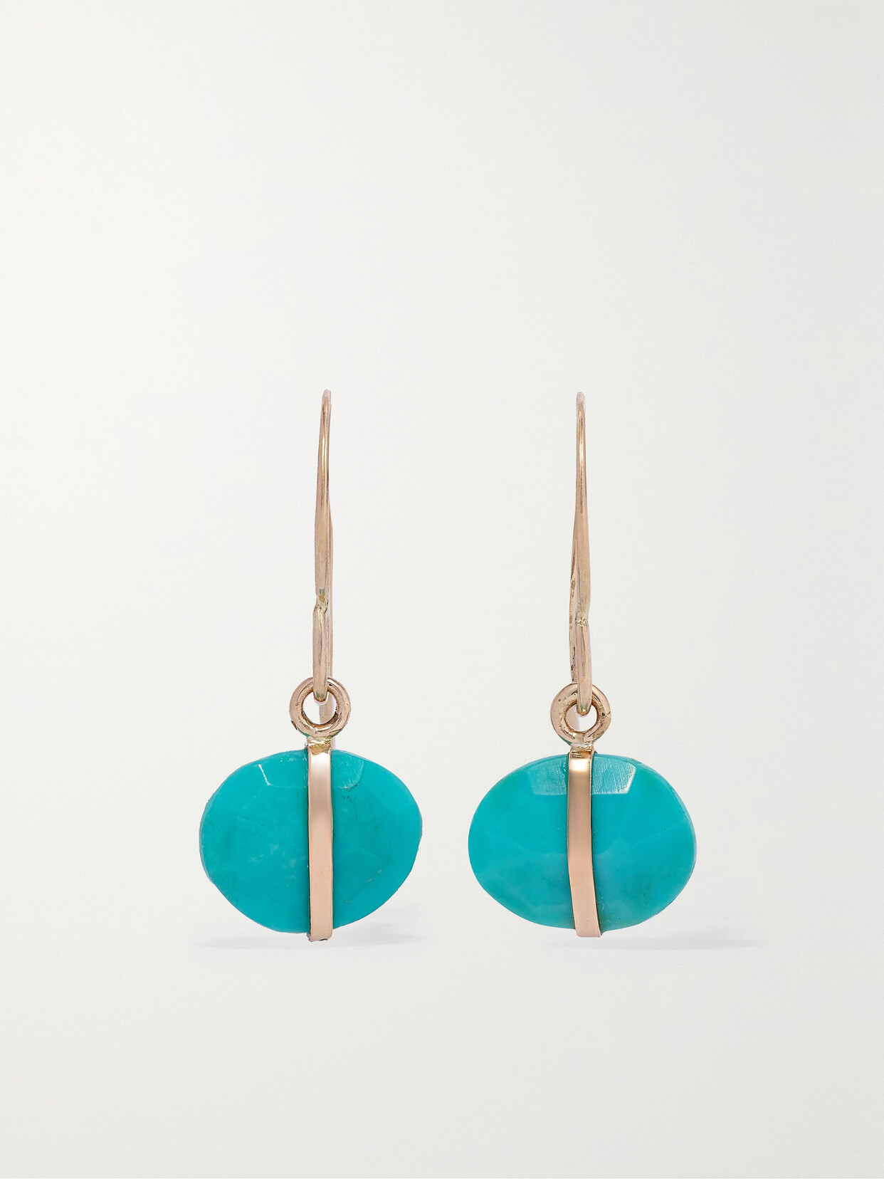 Melissa Joy Manning 14-karat Recycled  Turquoise Earrings