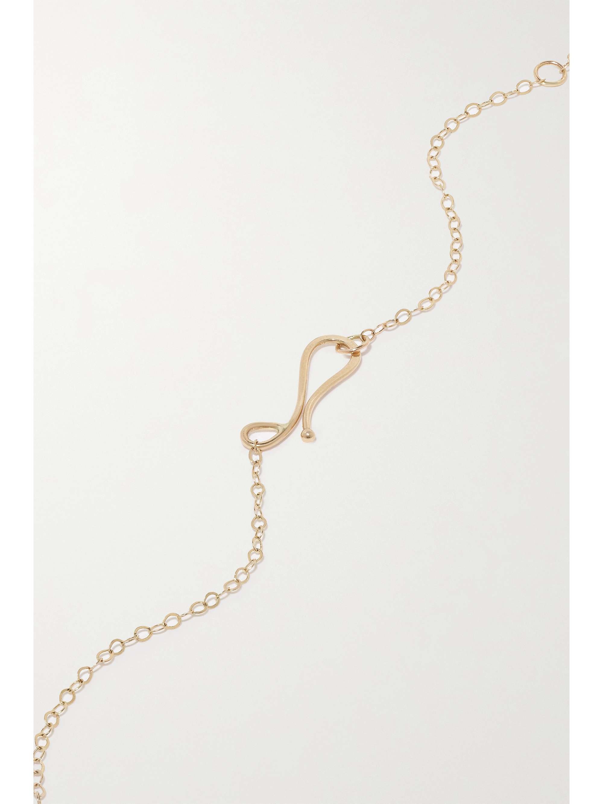 MELISSA JOY MANNING 14-karat recycled gold labradorite necklace