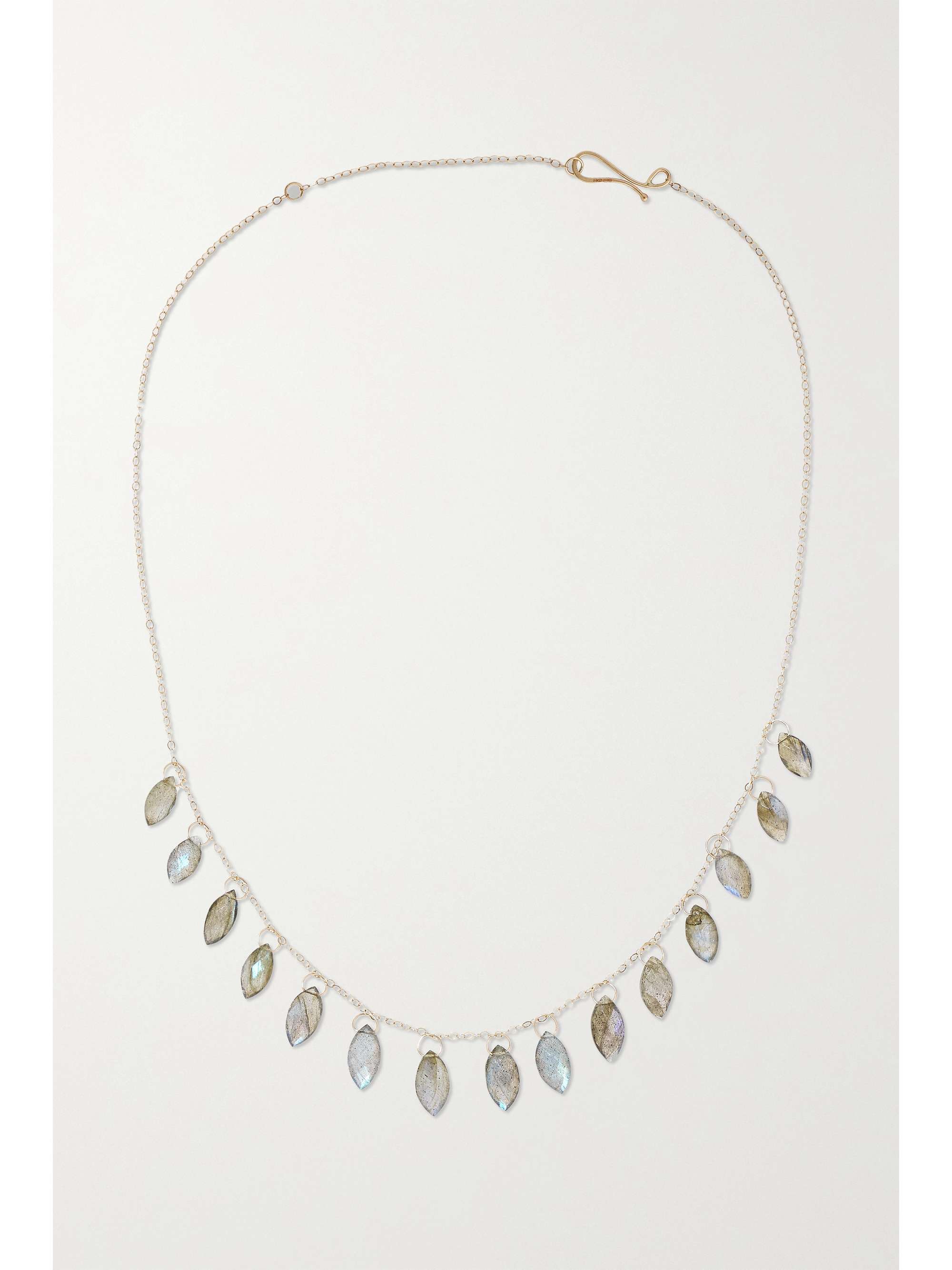 MELISSA JOY MANNING 14-karat recycled gold labradorite necklace
