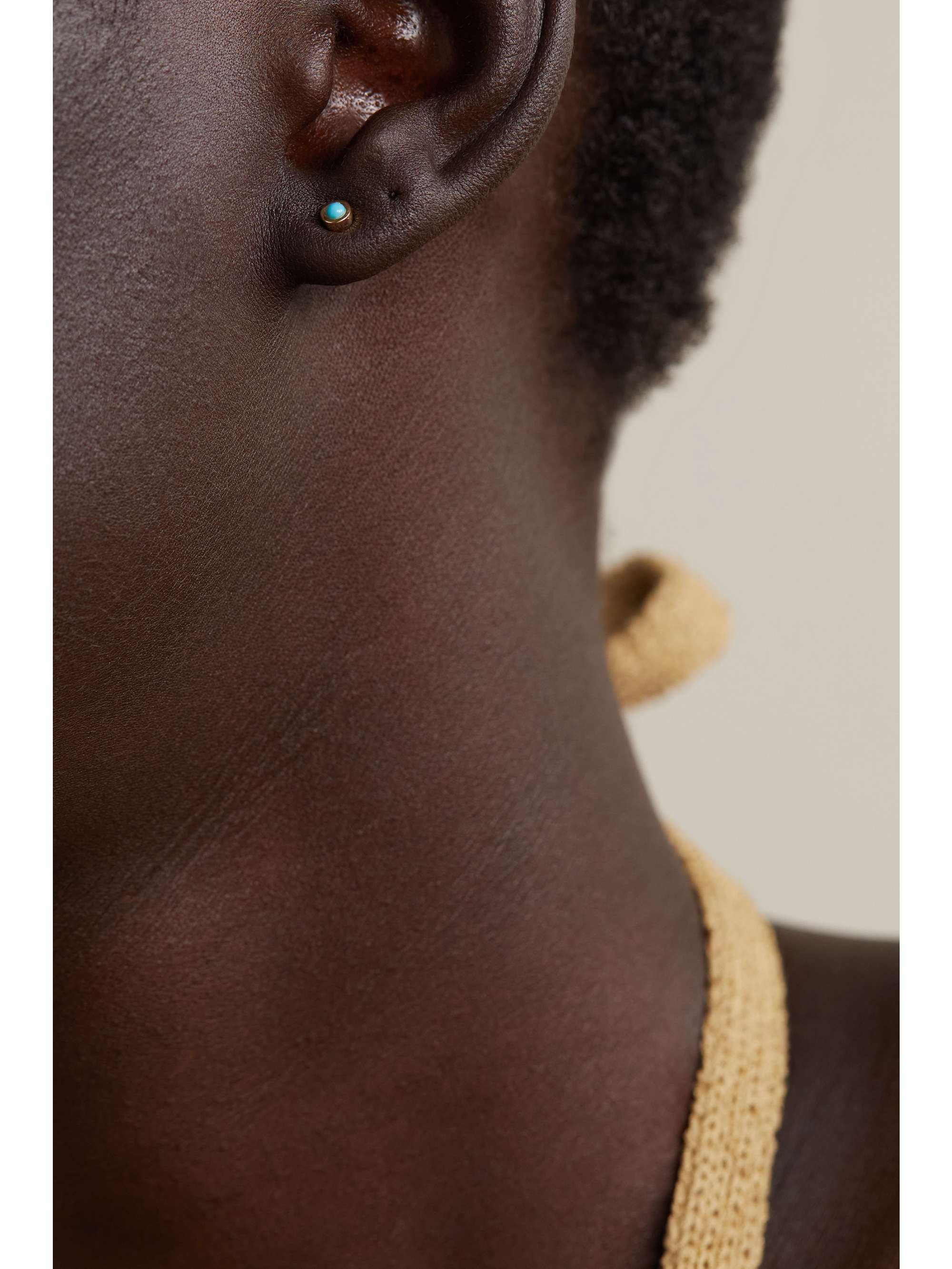 MELISSA JOY MANNING 14-karat recycled gold turquoise earrings