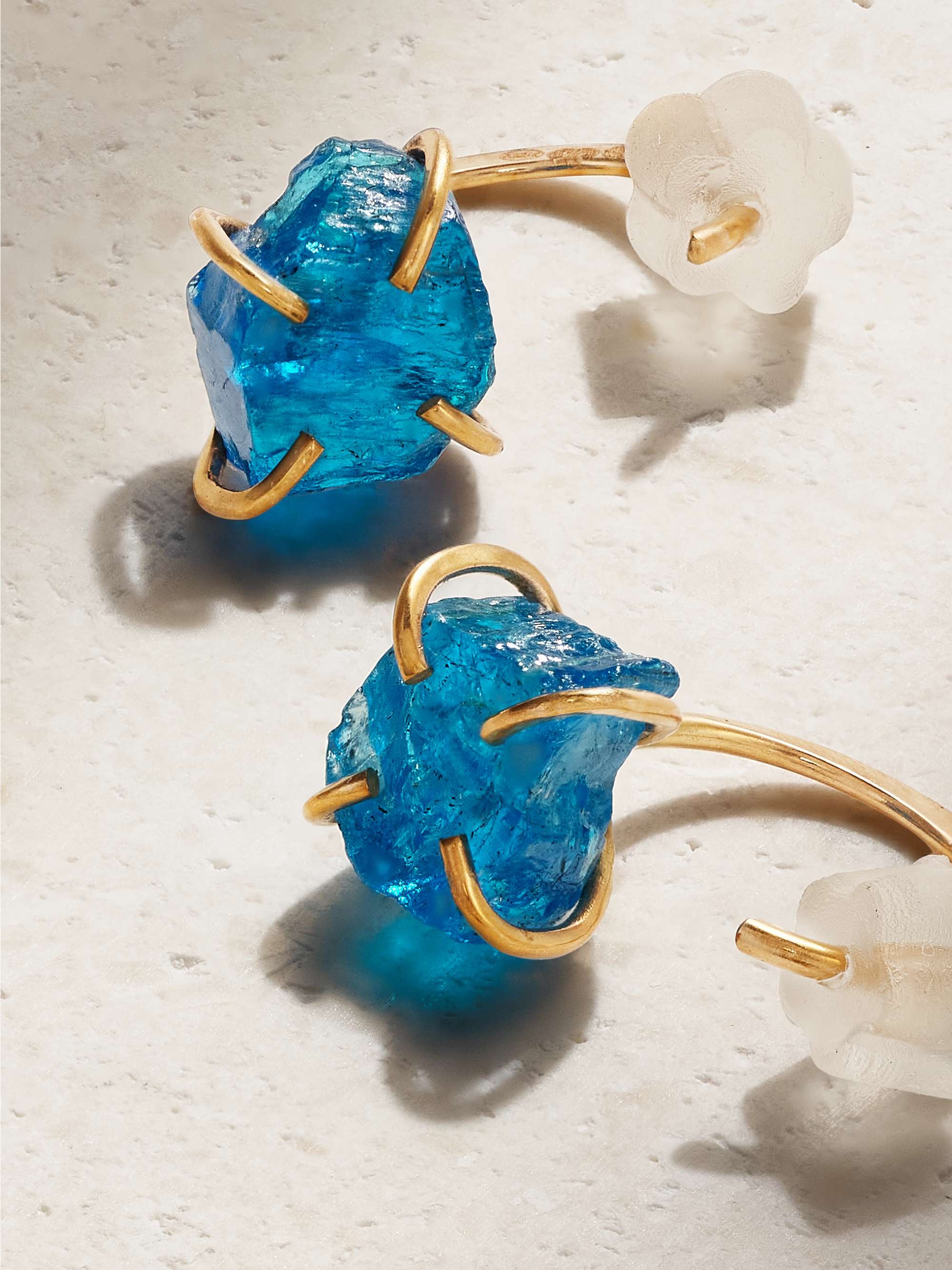 MELISSA JOY MANNING 14-karat recycled gold apatite earrings