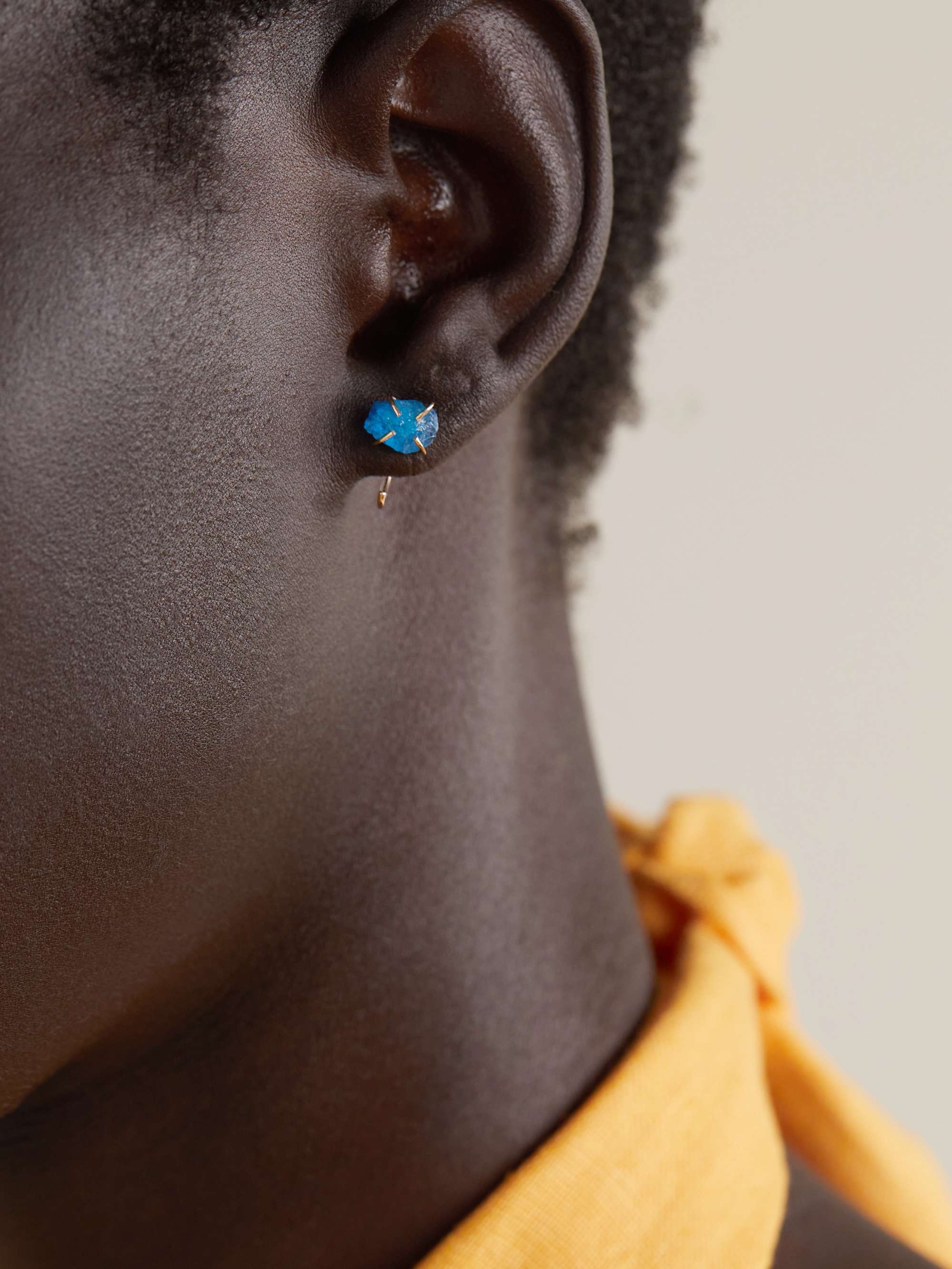MELISSA JOY MANNING 14-karat recycled gold apatite earrings