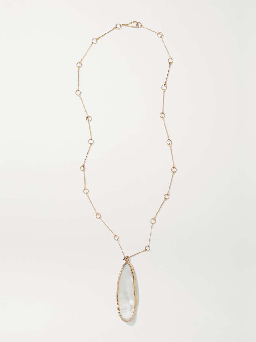 Melissa Joy Manning 14-karat Recycled Gold Mother-of-pearl Necklace