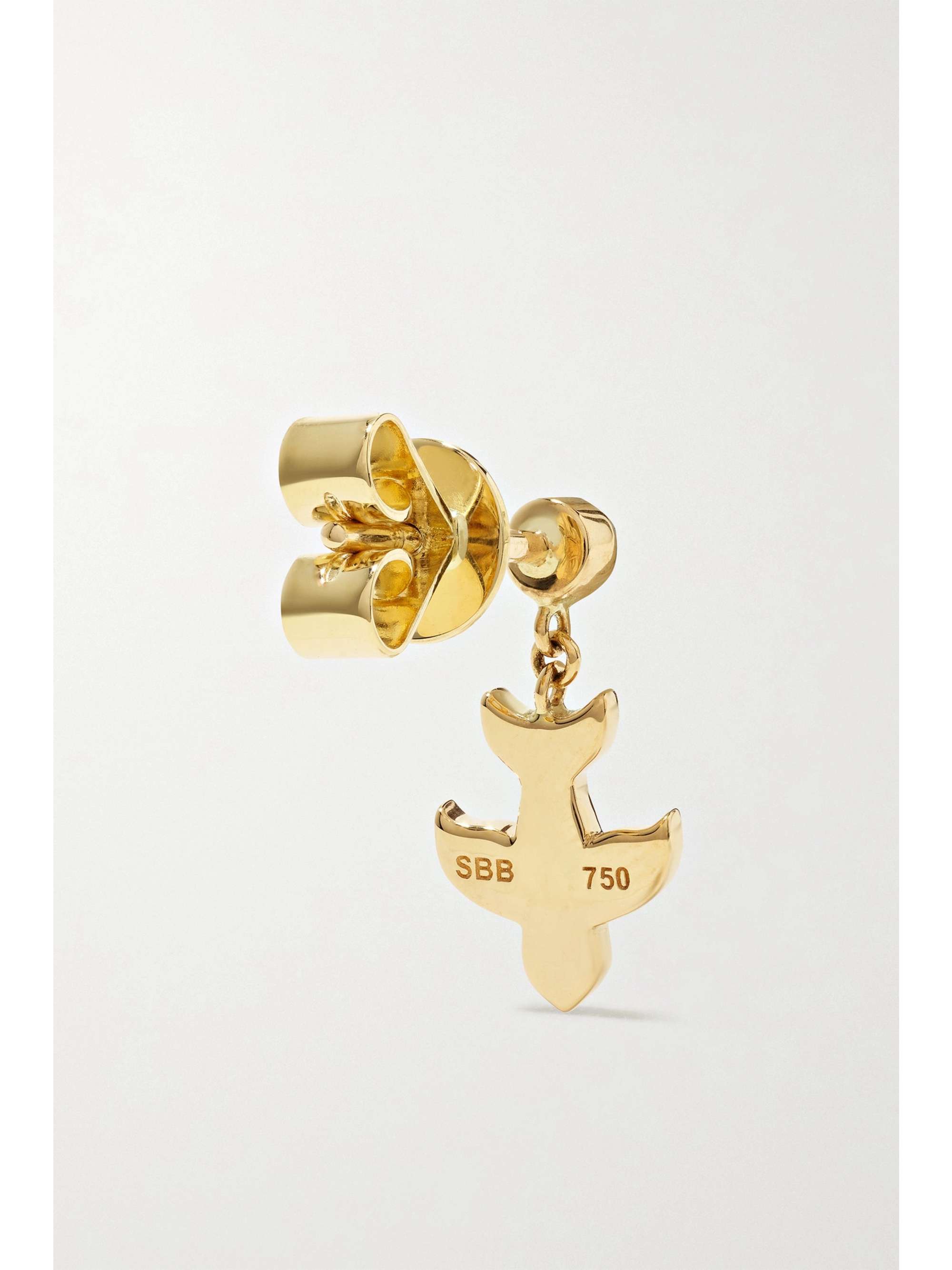 SOPHIE BILLE BRAHE Paloma 14-karat gold diamond single earring