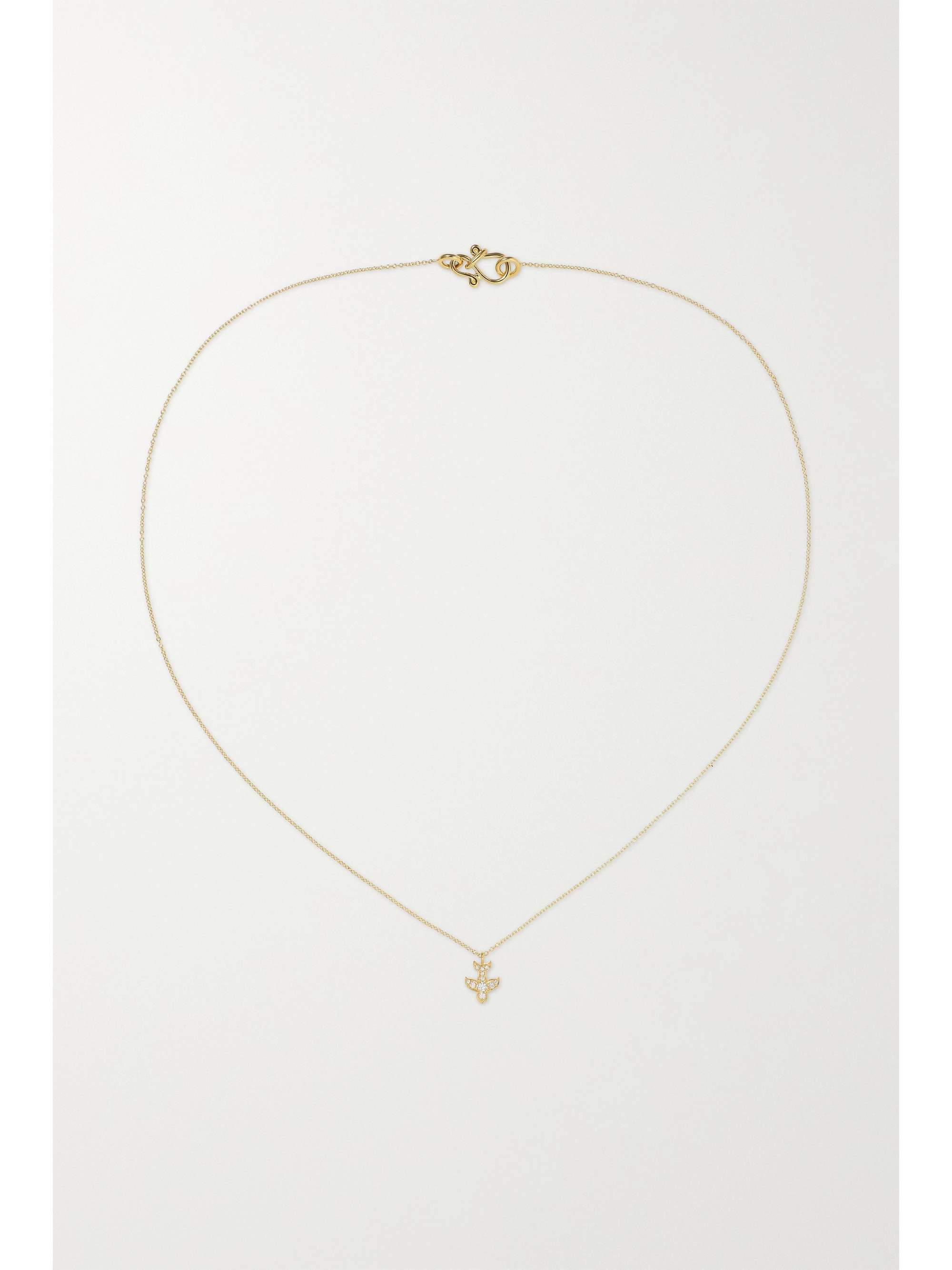 SOPHIE BILLE BRAHE Petite Paloma 18-karat gold diamond necklace