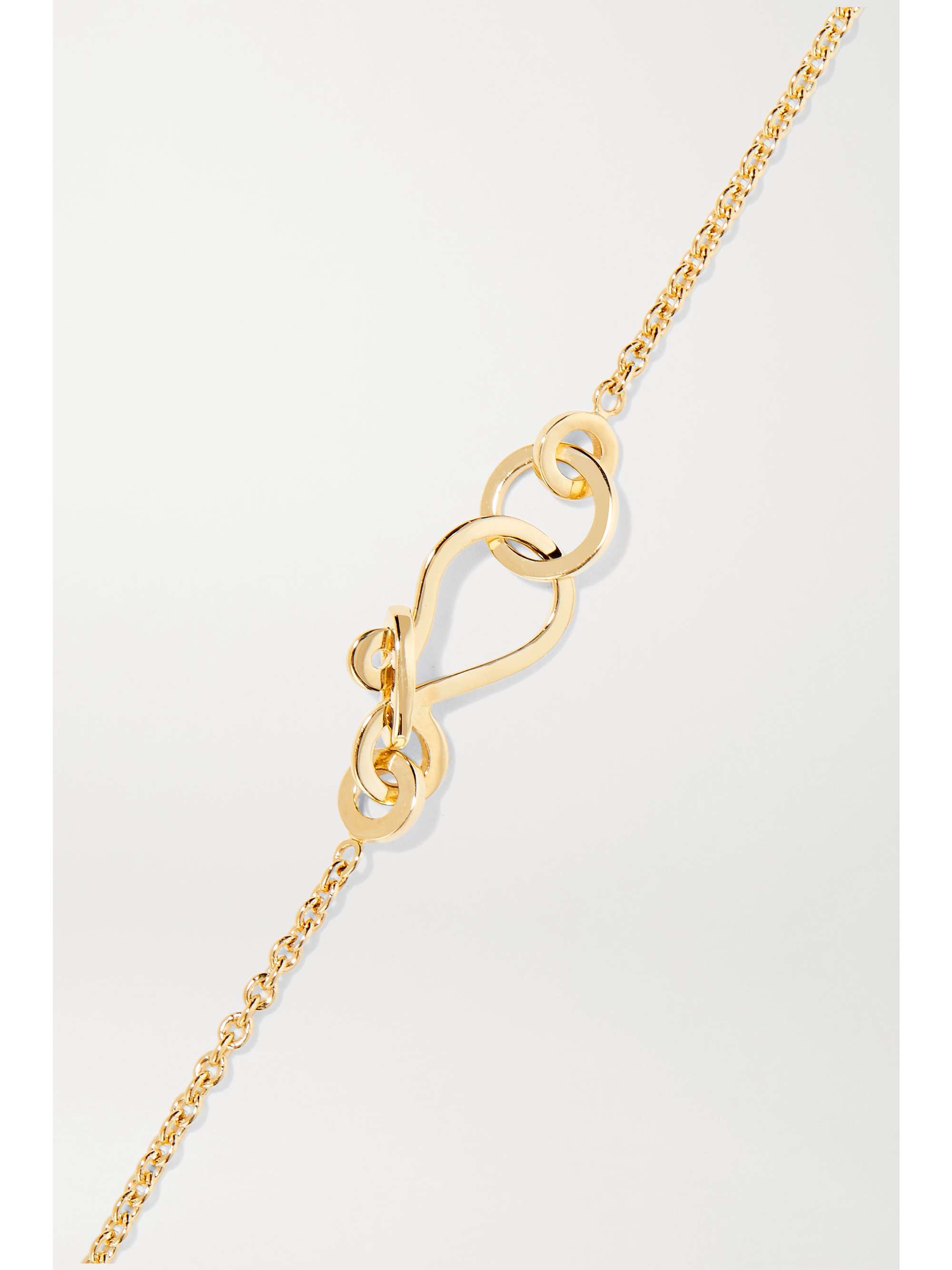SOPHIE BILLE BRAHE Palme a Pied Fußkettchen aus 14 Karat Gold mit Perle