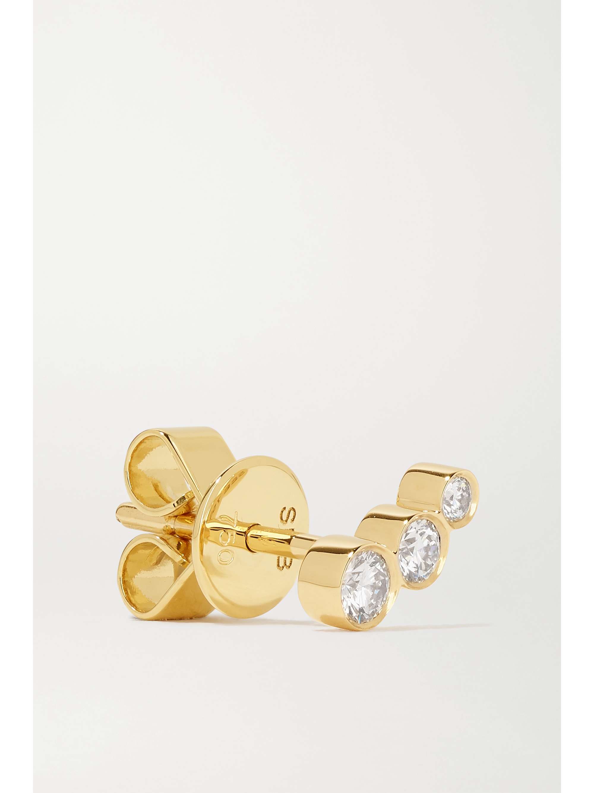 SOPHIE BILLE BRAHE Croissant Trois 18-karat gold diamond single earring