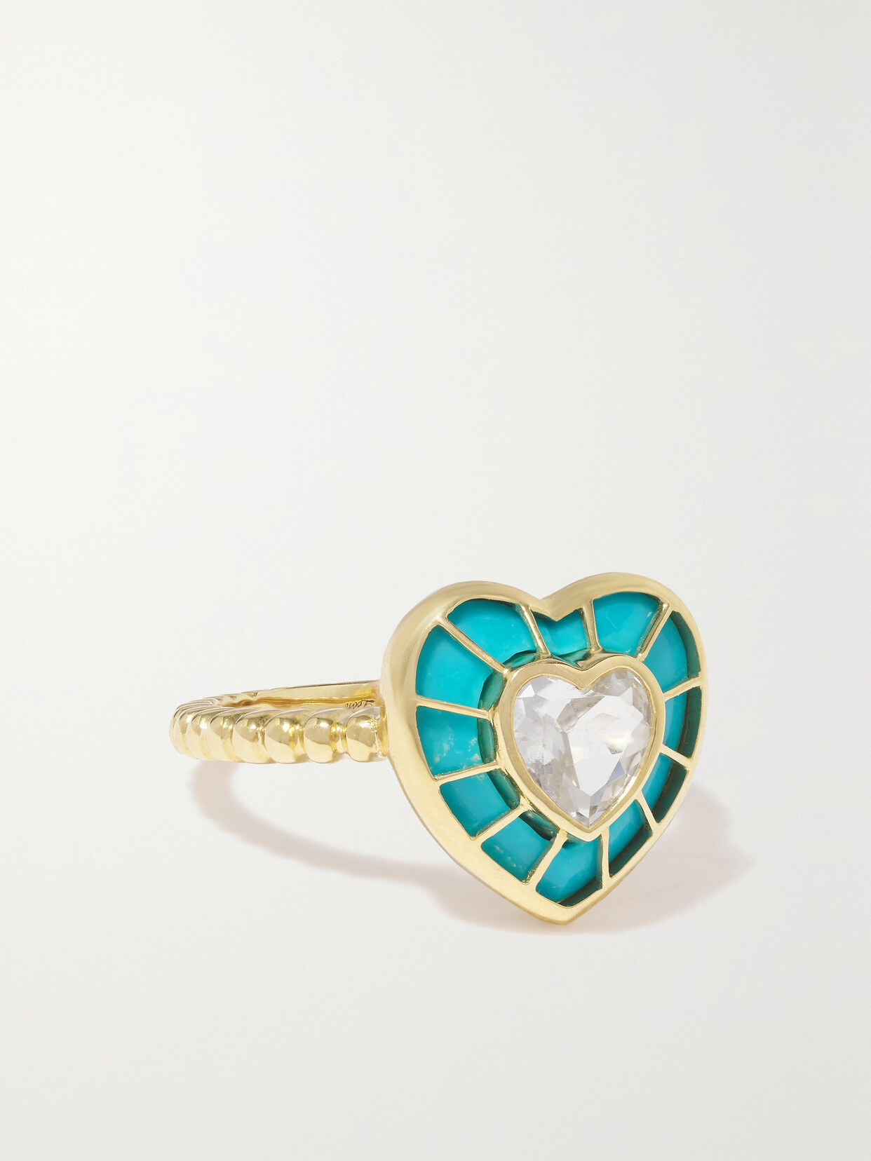 Yvonne Léon 9-karat Gold, Turquoise And Topaz Ring - 7