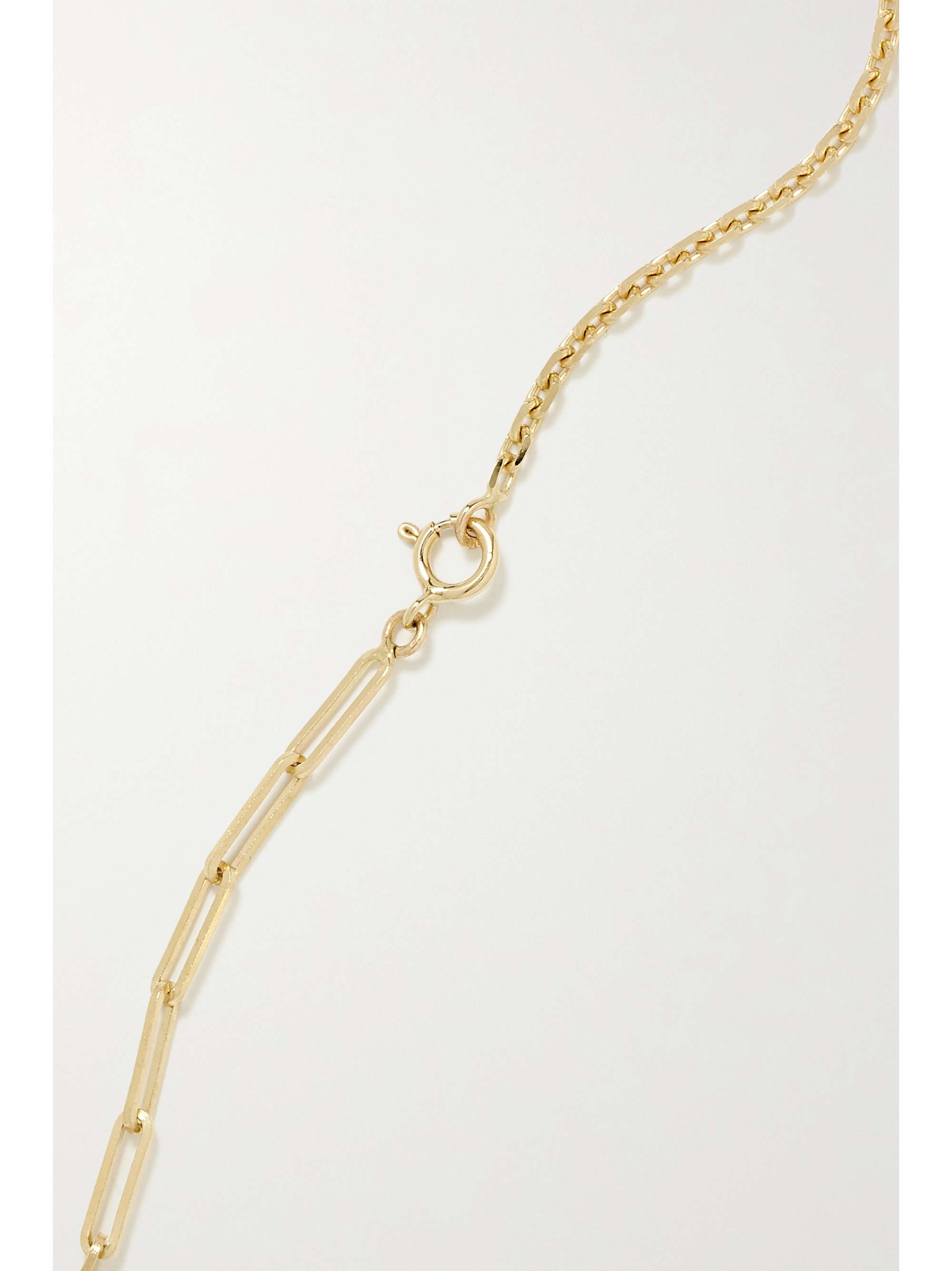YVONNE LÉON 18-karat gold peridot necklace