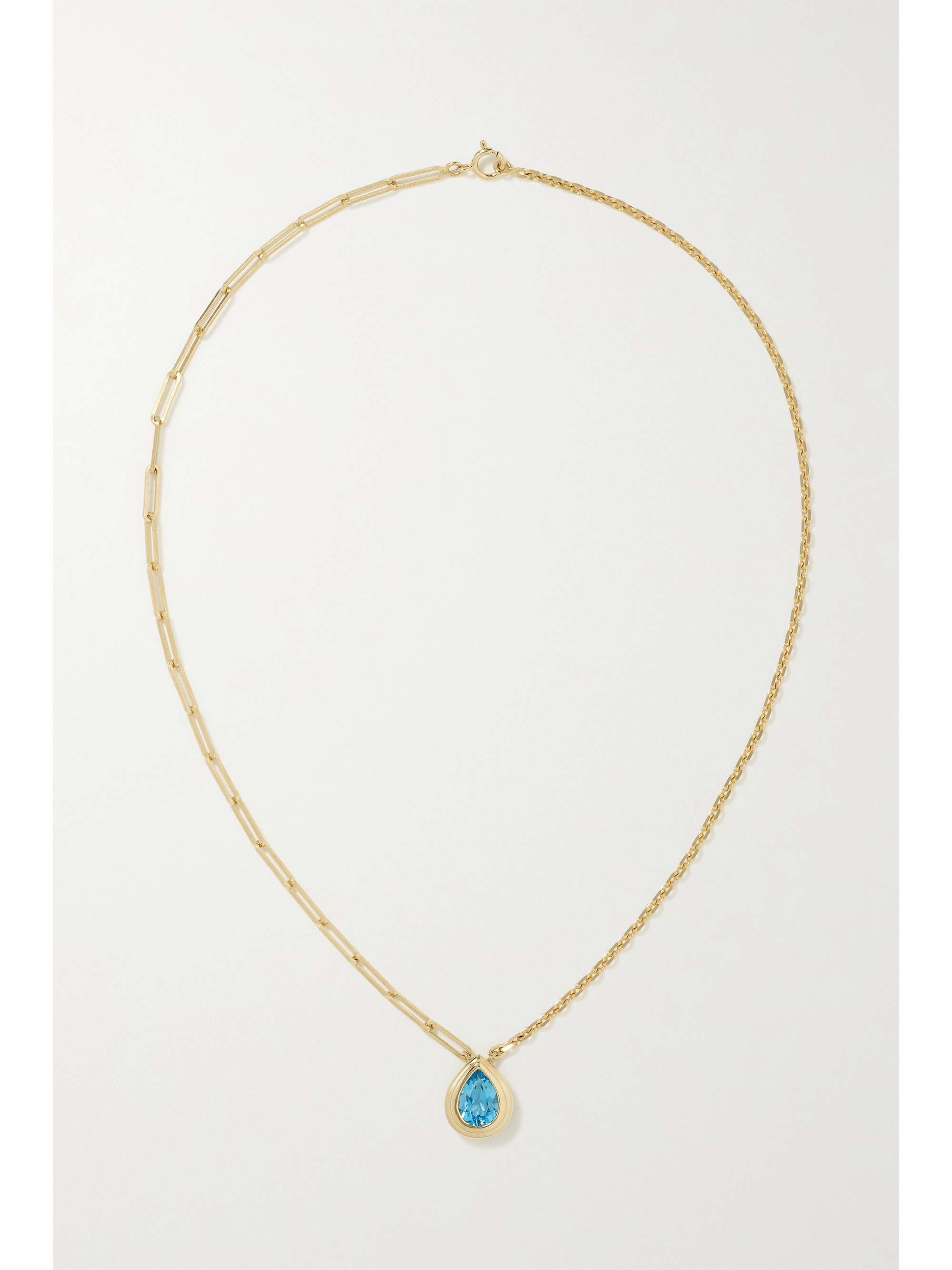 YVONNE LÉON 18-karat gold peridot necklace