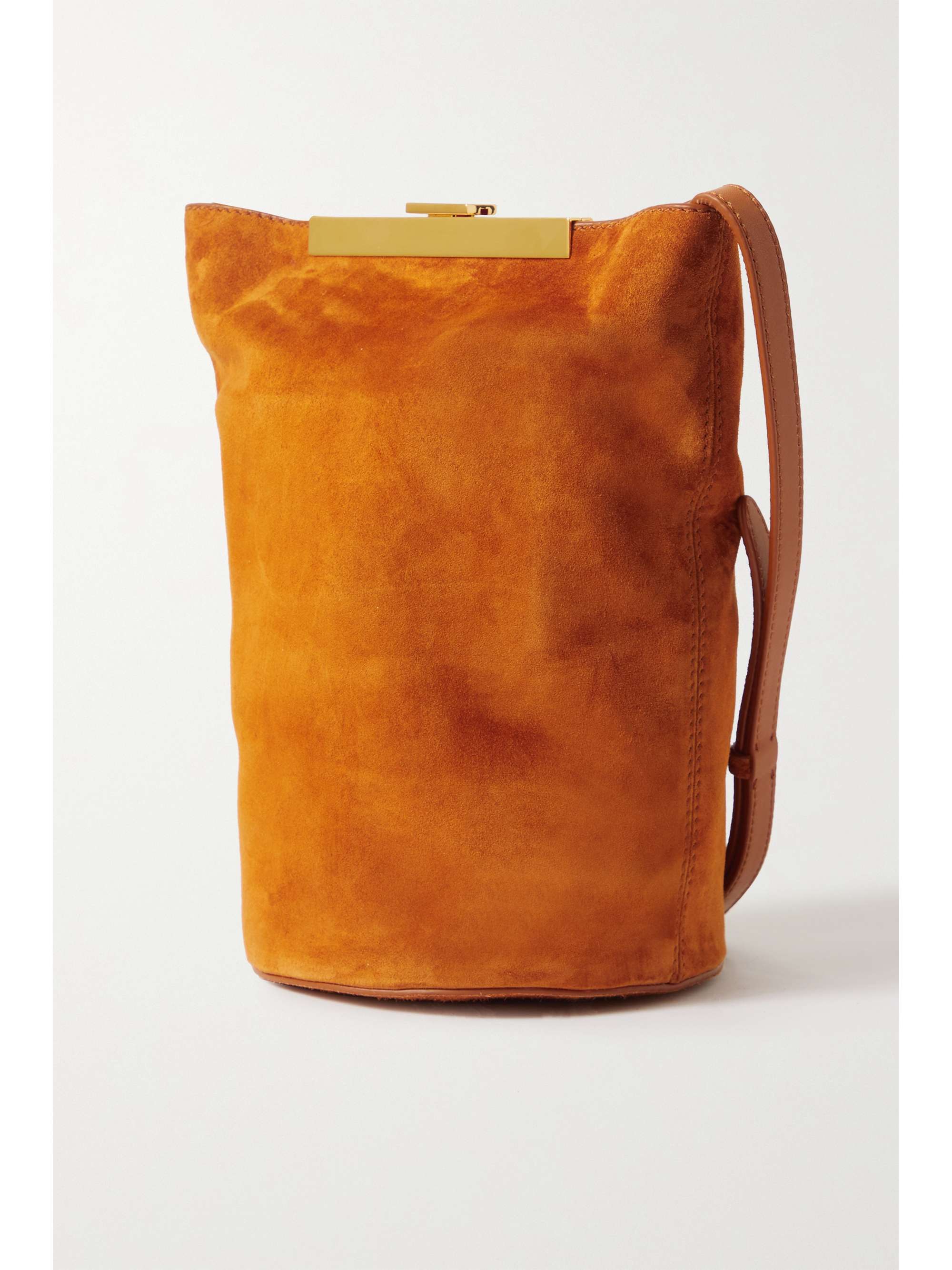 KHAITE Etta suede bucket bag