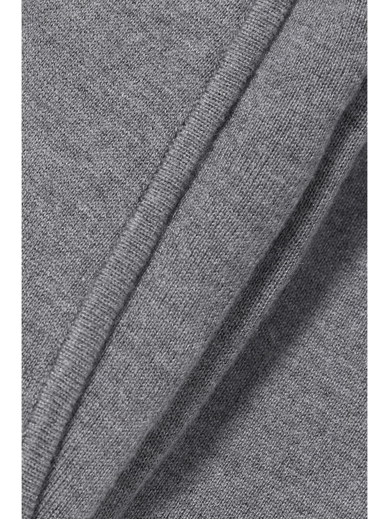Olivia Von Halle Carmel Cashmere And Silk-blend Sweatshirt And Track Pants Set In Gray