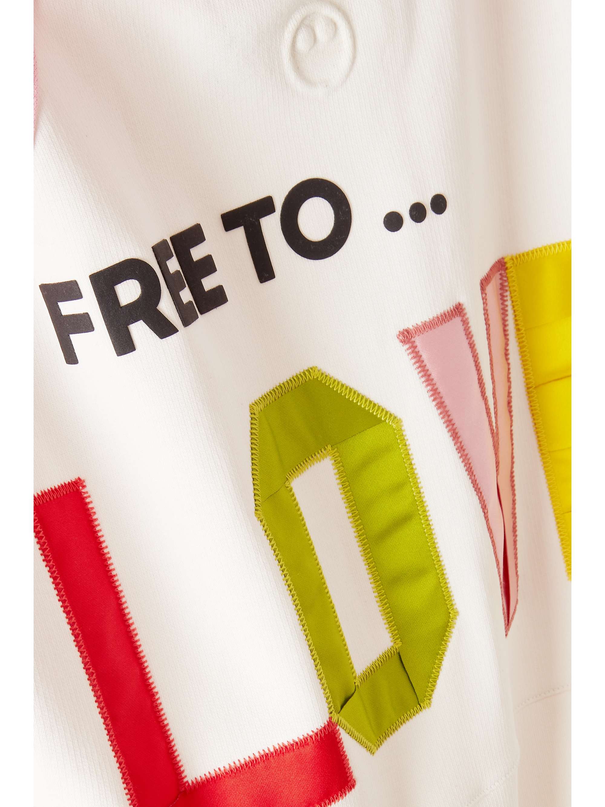 AZ FACTORY Free To color-block organic cotton-jersey hoodie