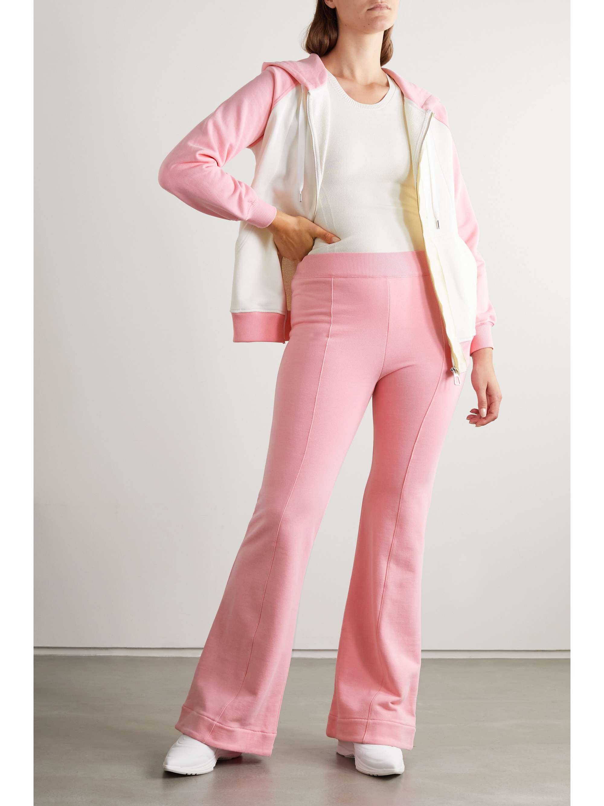 AZ FACTORY Free To organic cotton and SeaCell-blend flared pants