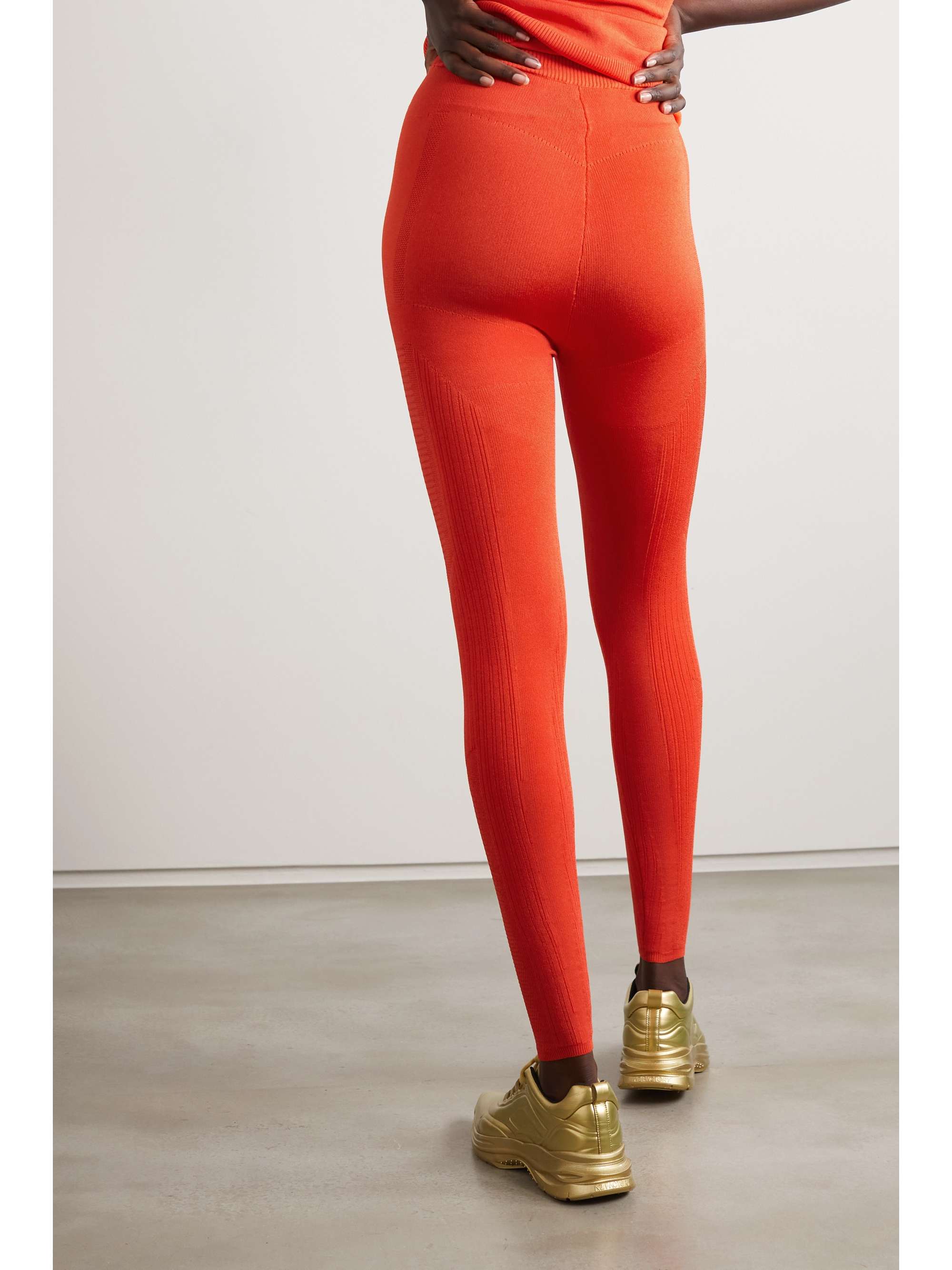 AZ FACTORY MyBody paneled stretch-knit leggings