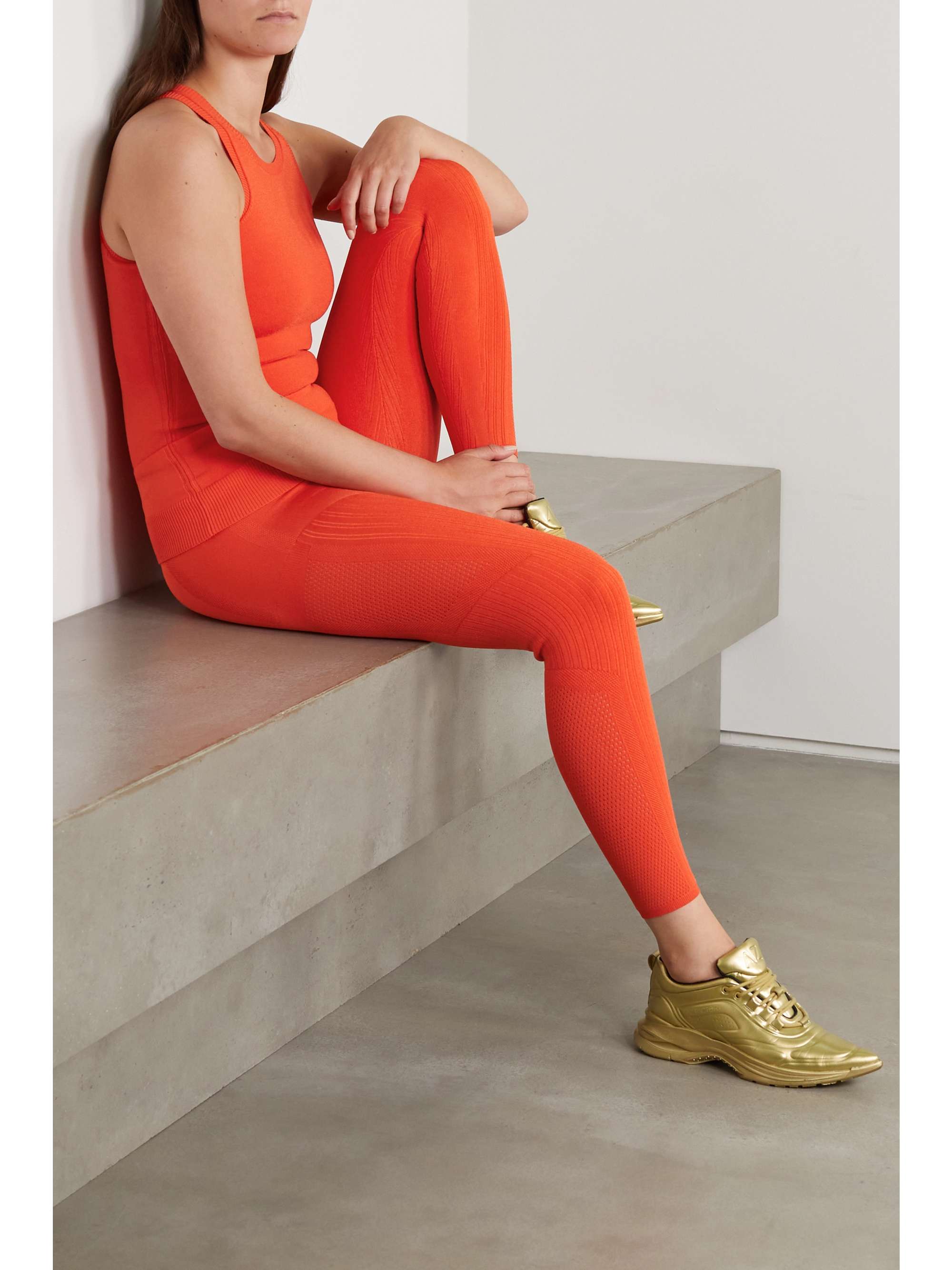 AZ FACTORY MyBody paneled stretch-knit leggings